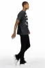 Schmear Vintage Black T-Shirt/Stacked Flare Jean Bundle sold by Rockstar Original