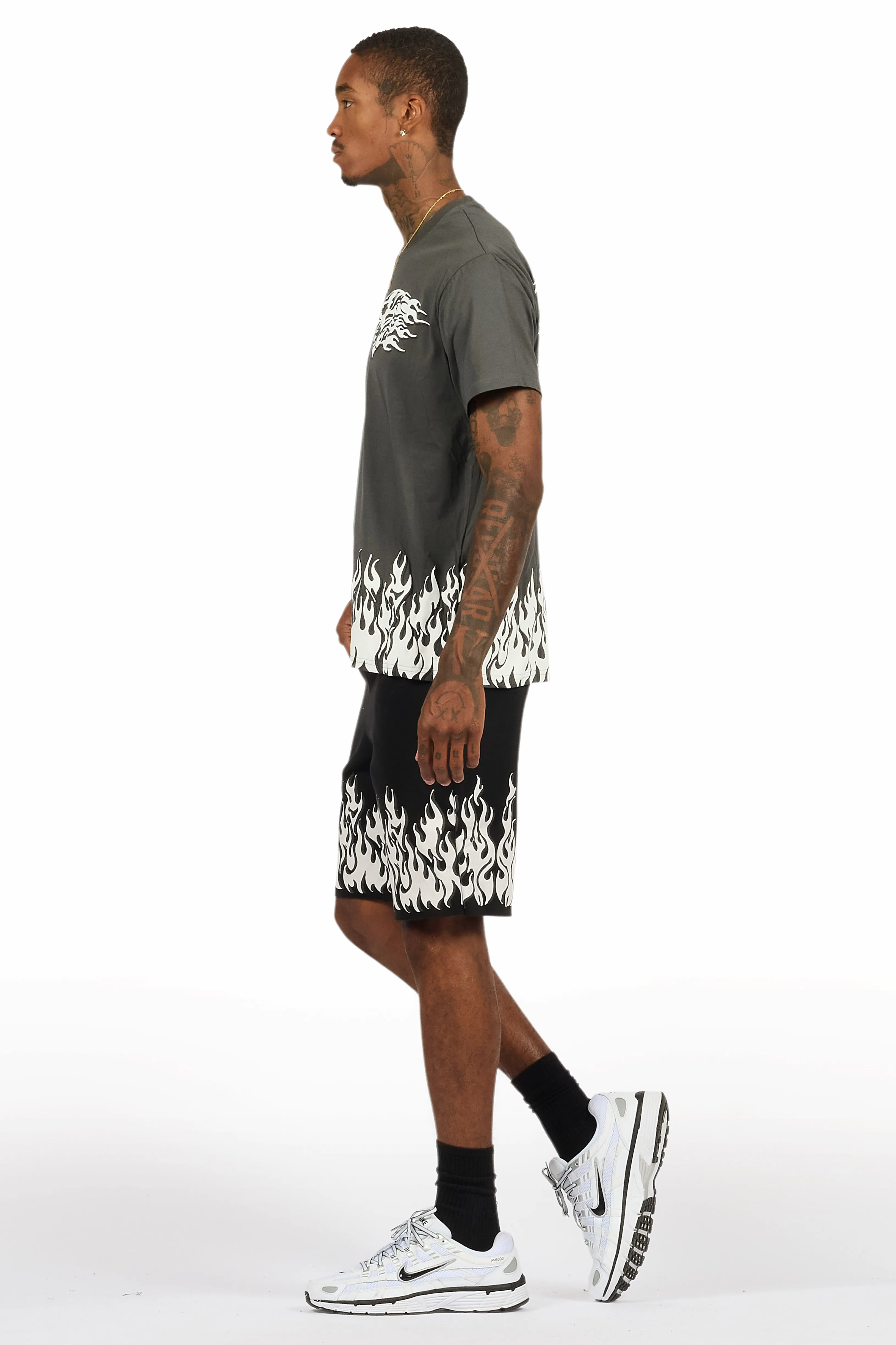 Bubble Charcoal T-Shirt/Short Set sold by Rockstar Original product image thumbnail 5