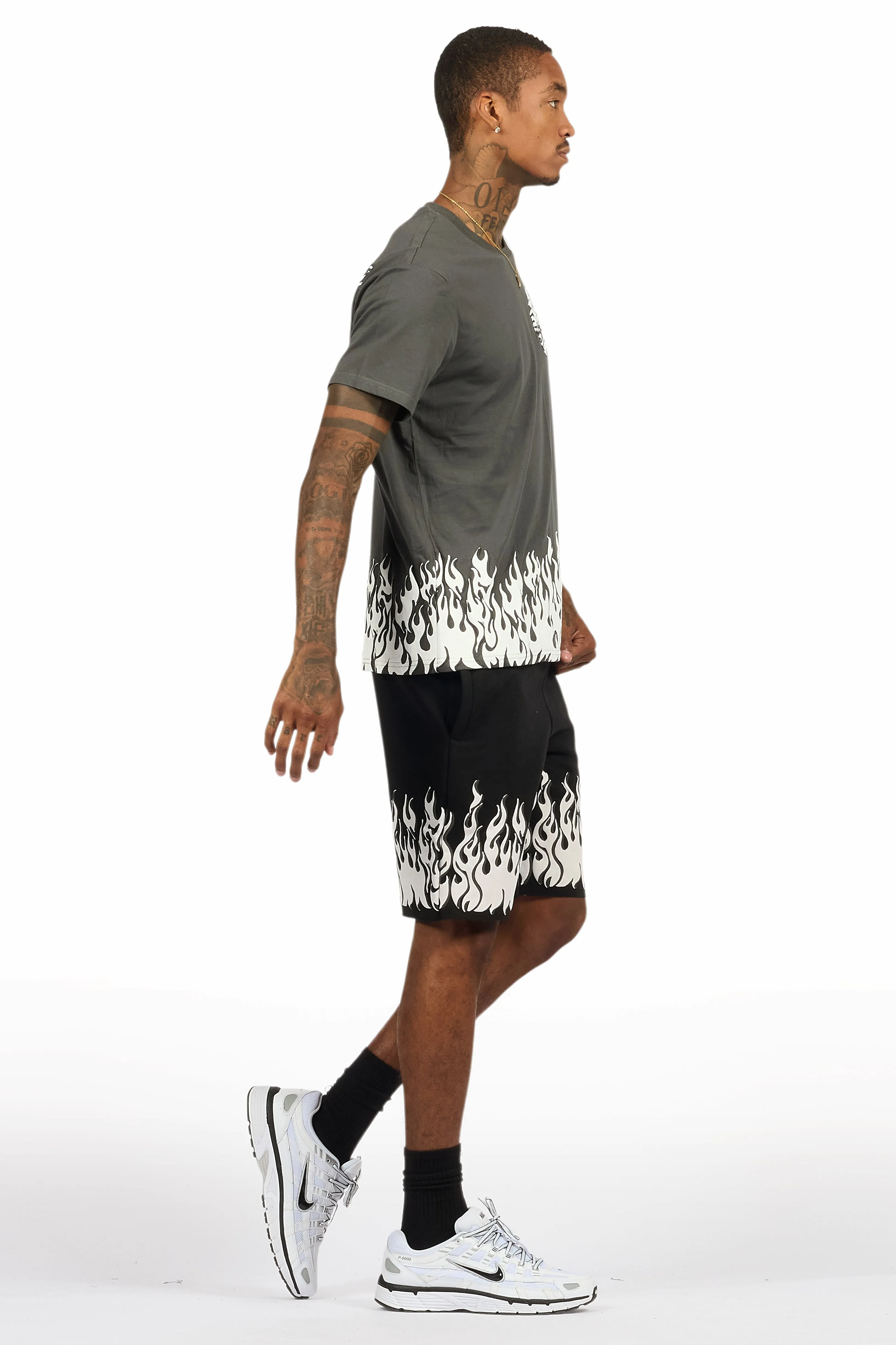 Bubble Charcoal T-Shirt/Short Set sold by Rockstar Original product image thumbnail 3