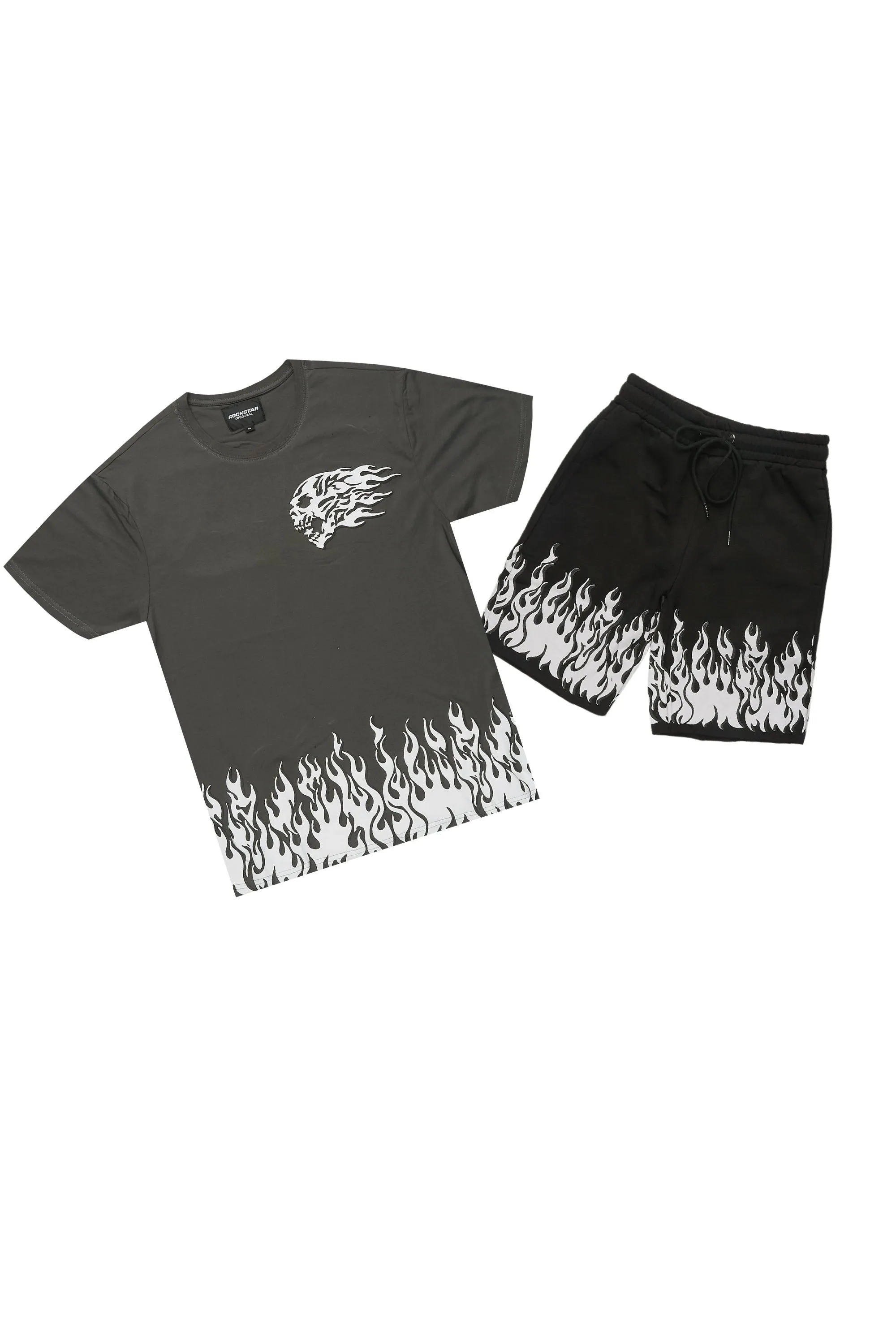 Bubble Charcoal T-Shirt/Short Set sold by Rockstar Original