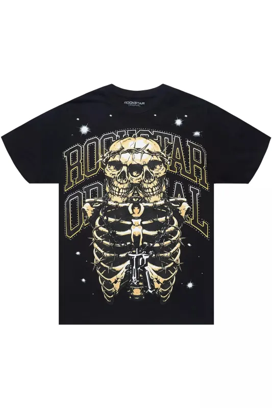 Kaizel Black Graphic T-Shirt sold by Rockstar Original