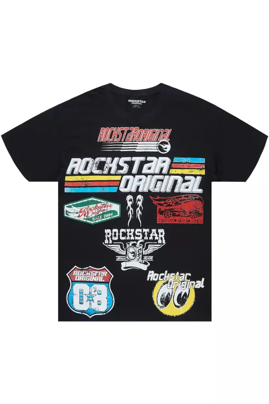 Payson Black Graphic T-Shirt sold by Rockstar Original