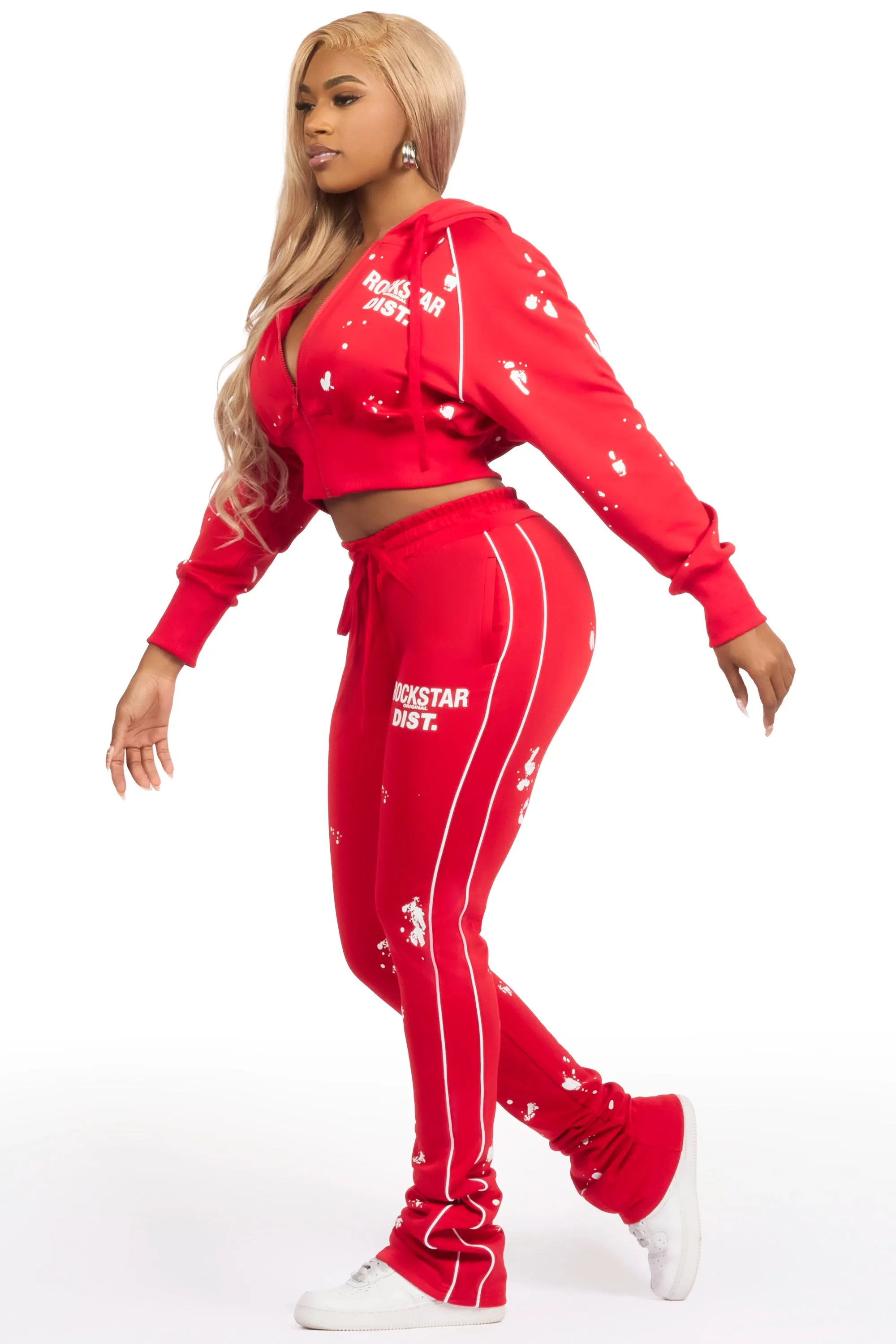 Maxine Red Tricot Stacked Trackset sold by Rockstar Original product image thumbnail 3