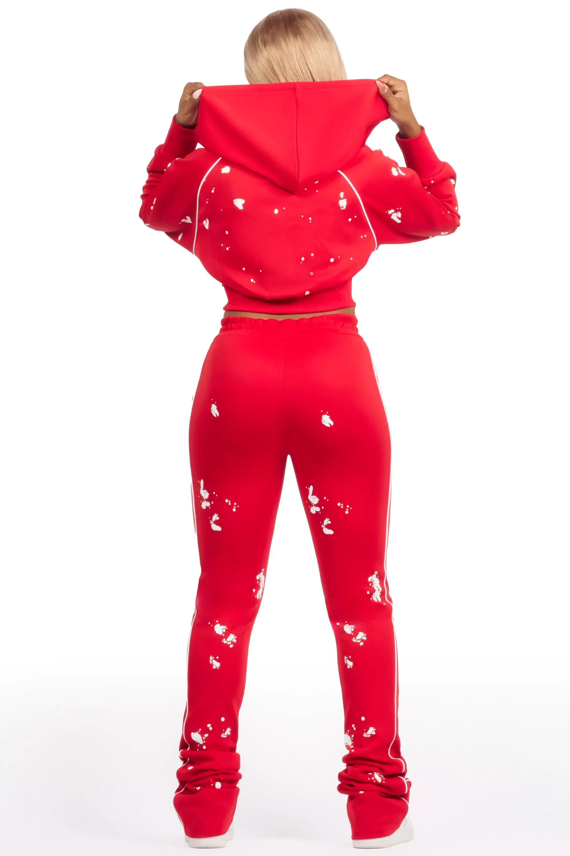 Maxine Red Tricot Stacked Trackset sold by Rockstar Original product image thumbnail 5