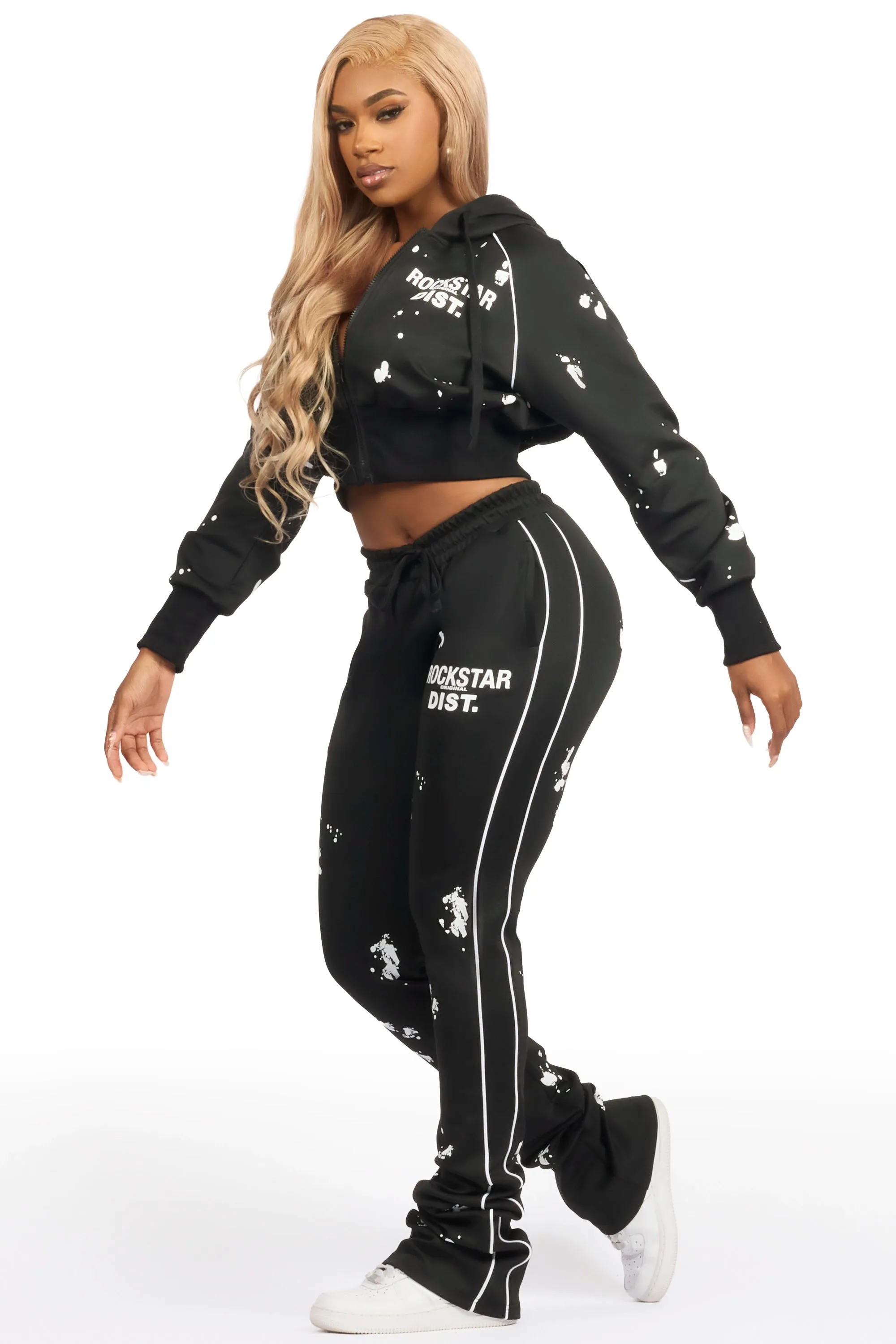 Maxine Black Tricot Stacked Trackset sold by Rockstar Original product image thumbnail 4