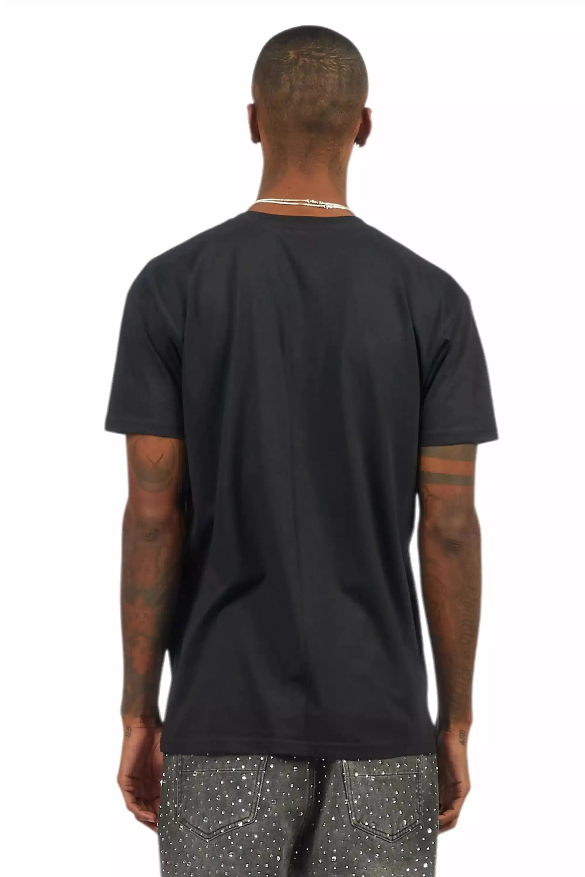 Kaelonix Black Oversized Graphic T-Shirt sold by Rockstar Original product image thumbnail 5