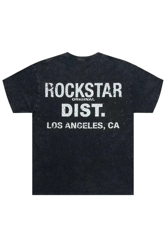 Lake Black Graphic Rhinestone T-Shirt sold by Rockstar Original