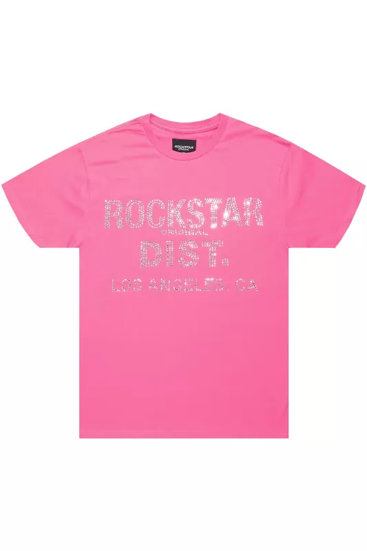 Shaleesha Pink Rhinestone T-Shirt sold by Rockstar Original