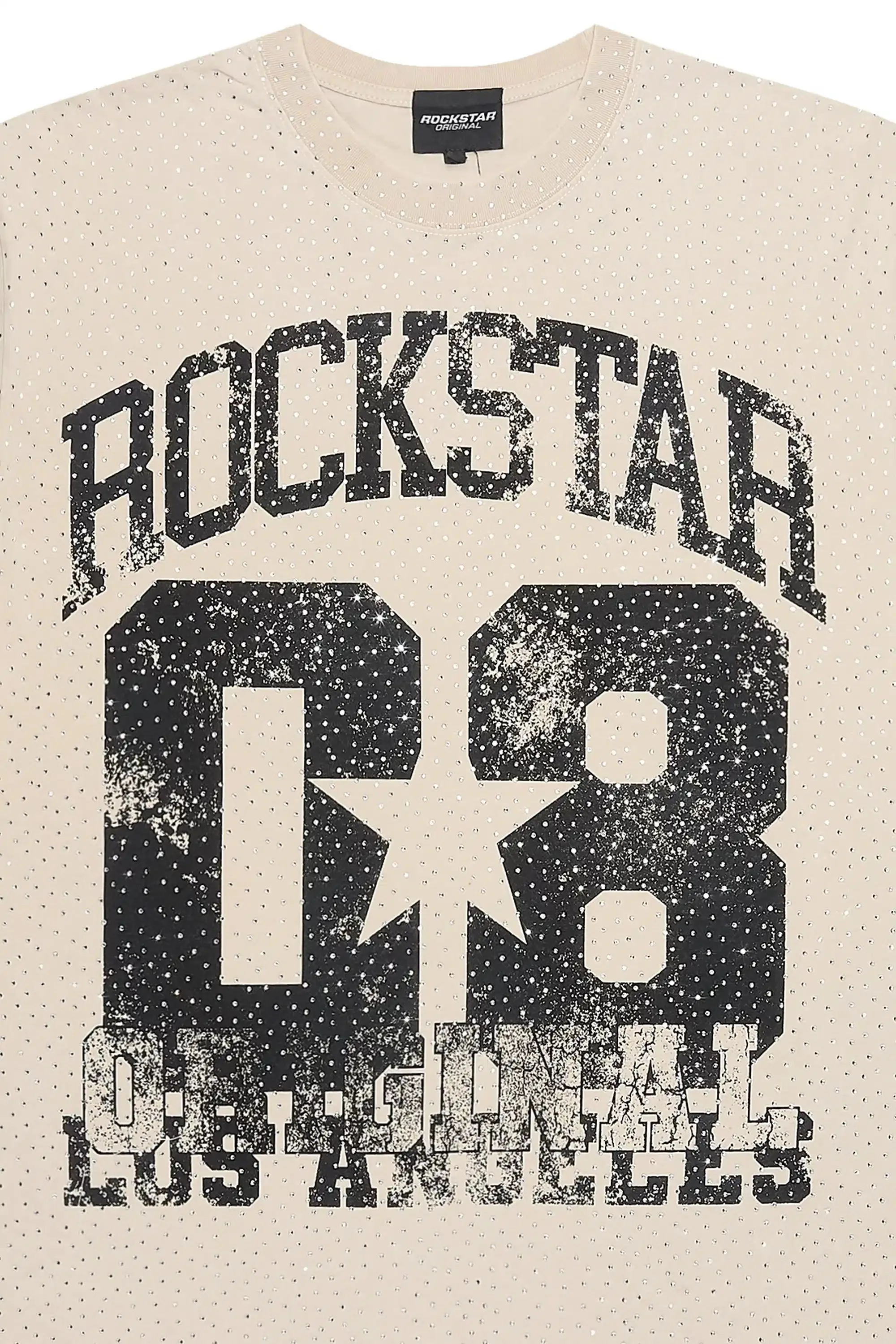 Adrianne Beige Rhinestone T-Shirt sold by Rockstar Original product image thumbnail 2