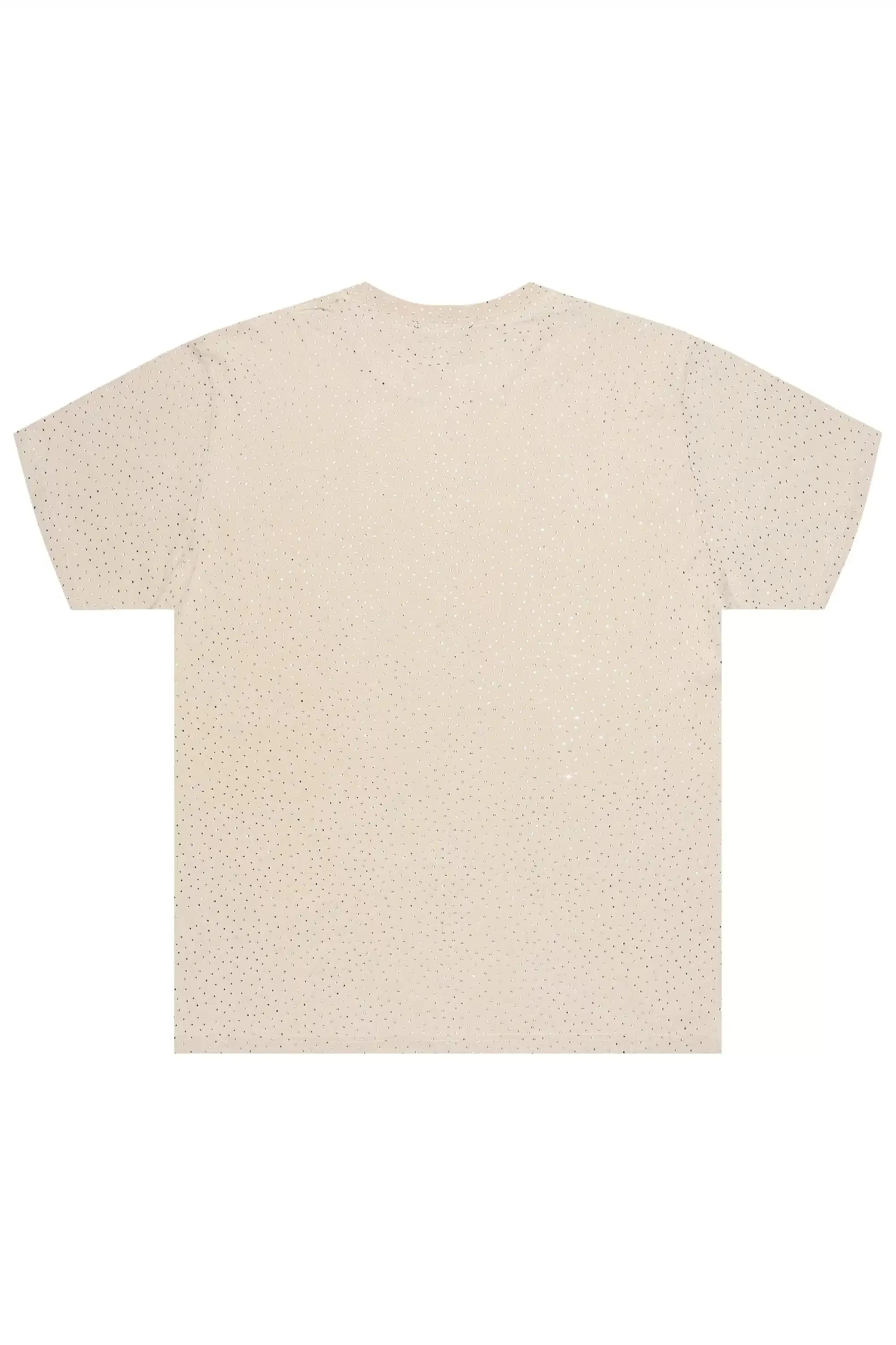 Adrianne Beige Rhinestone T-Shirt sold by Rockstar Original product image thumbnail 3