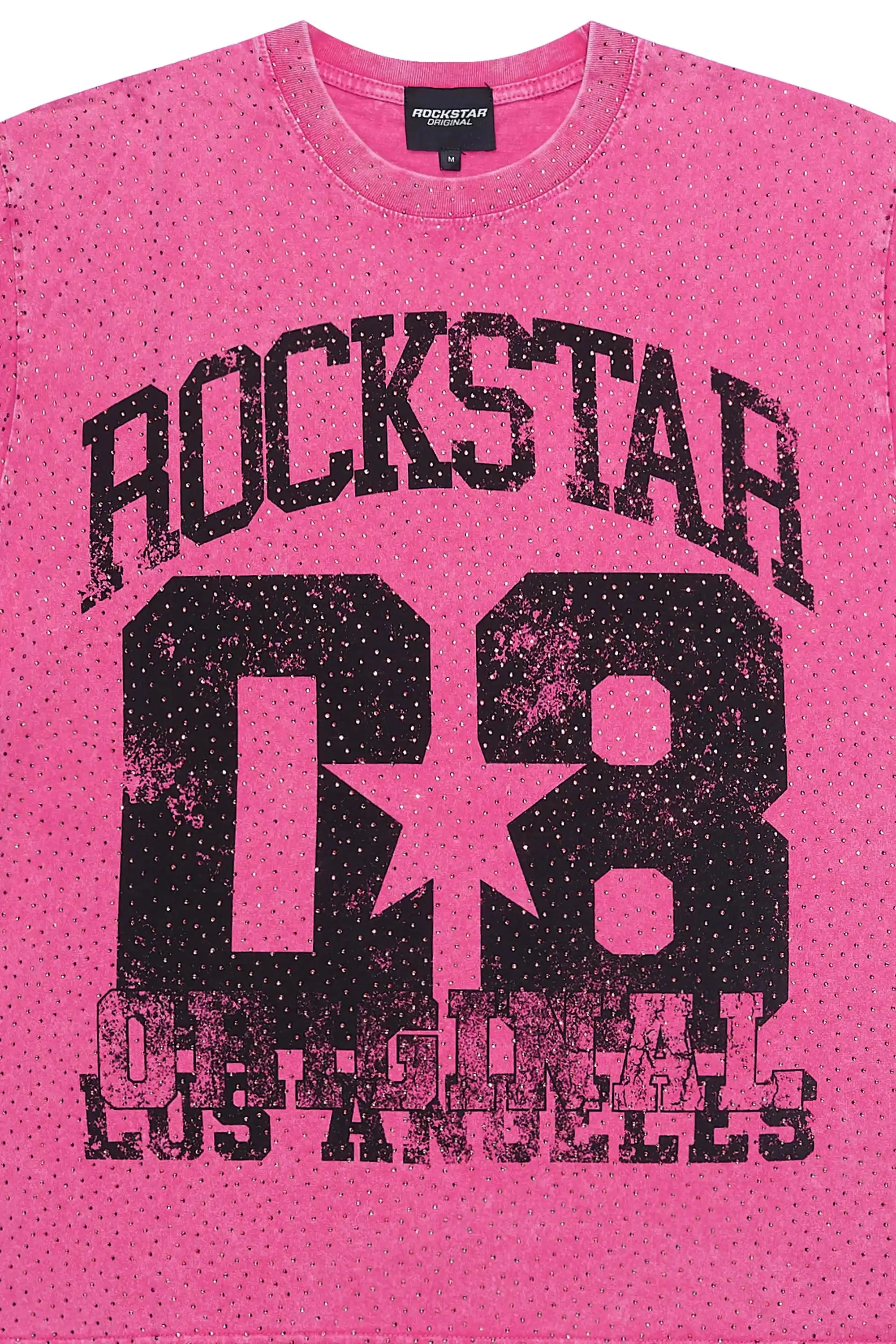 Adrianne Pink Rhinestone T-Shirt sold by Rockstar Original product image thumbnail 2
