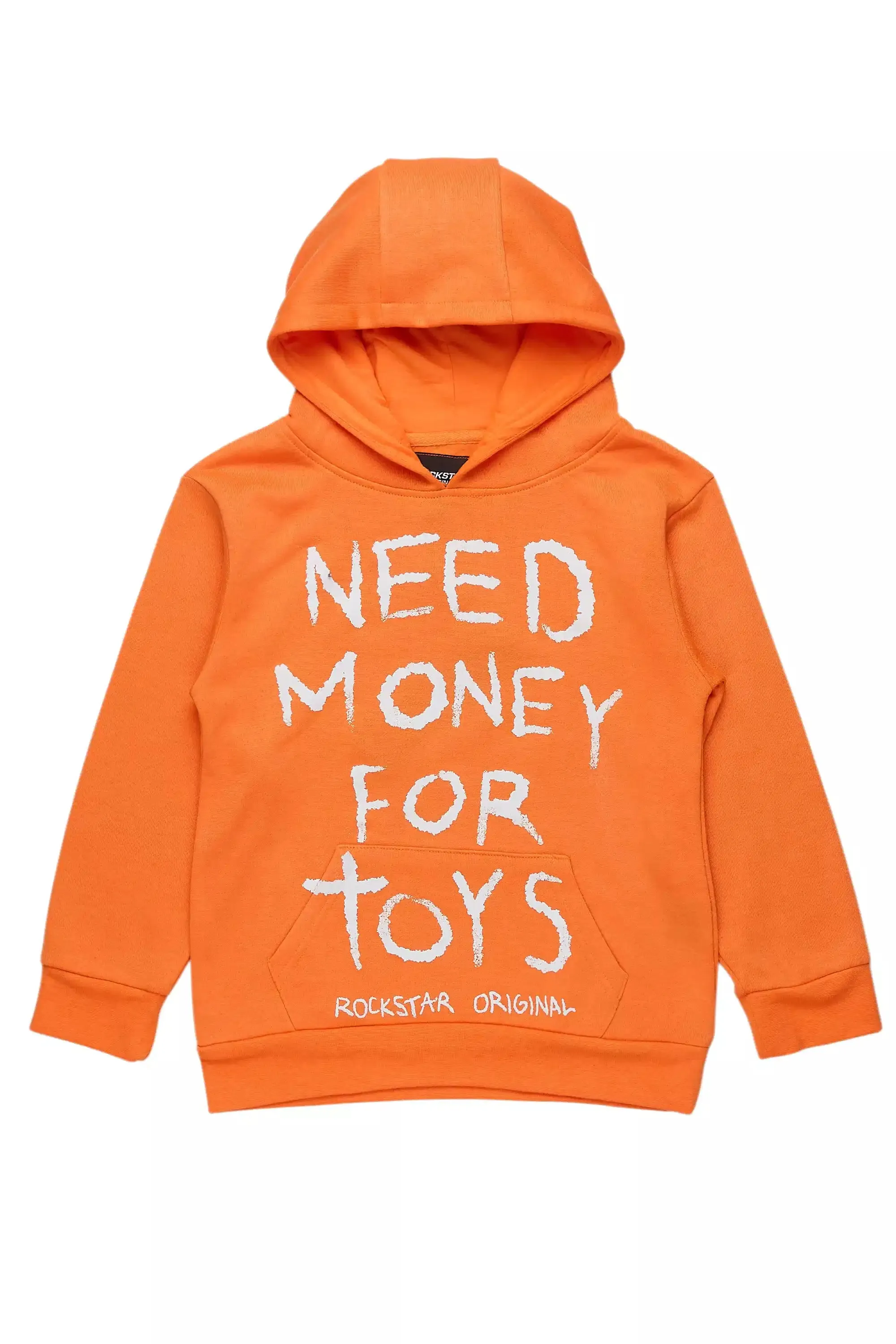 Boys M4 Toys Orange/White Graphic Hoodie sold by Rockstar Original