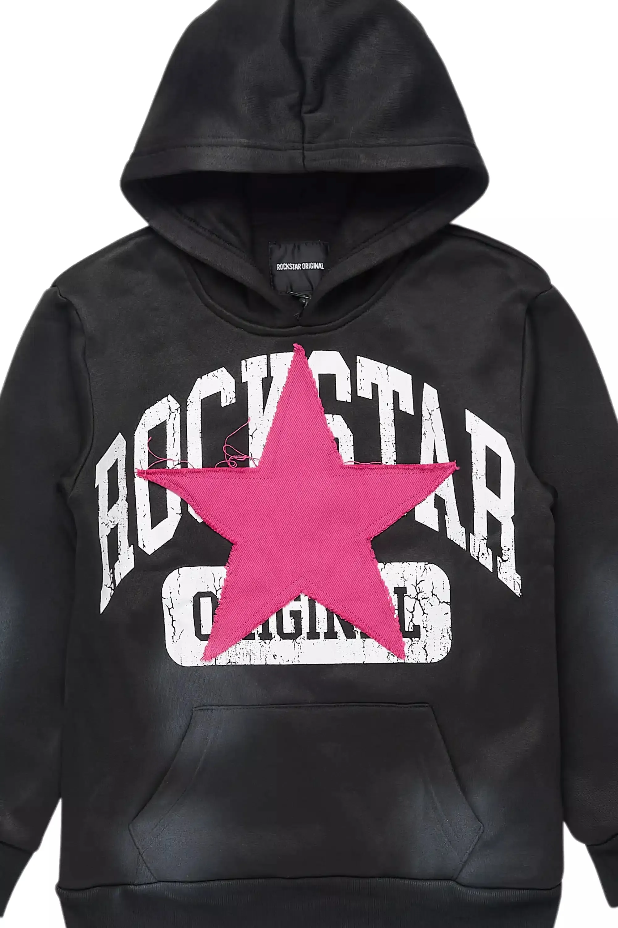 Girls Danika Black/Pink Graphic Hoodie with Patch sold by Rockstar Original product image thumbnail 2
