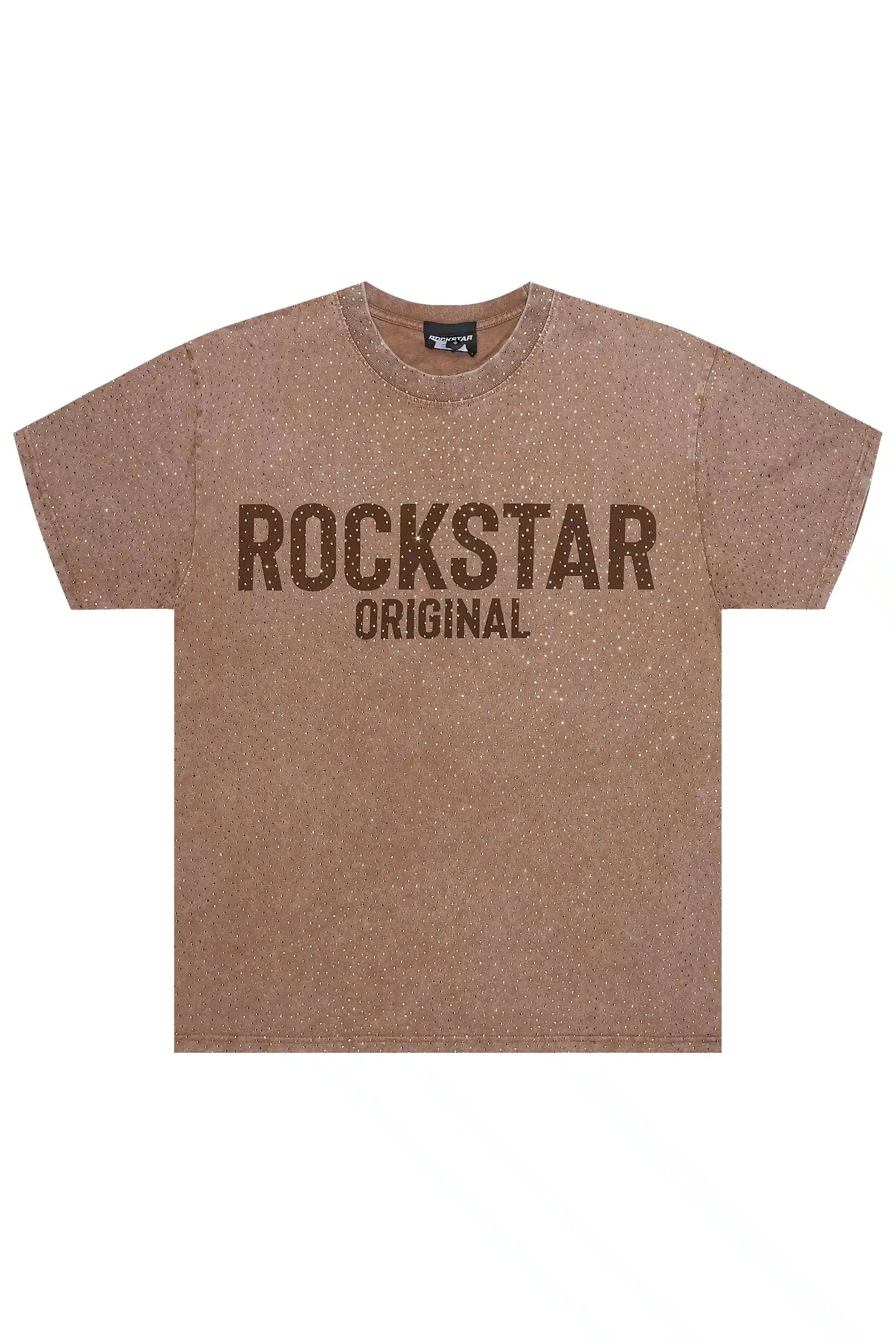 Fana Mocha Rhinestone T-Shirt sold by Rockstar Original
