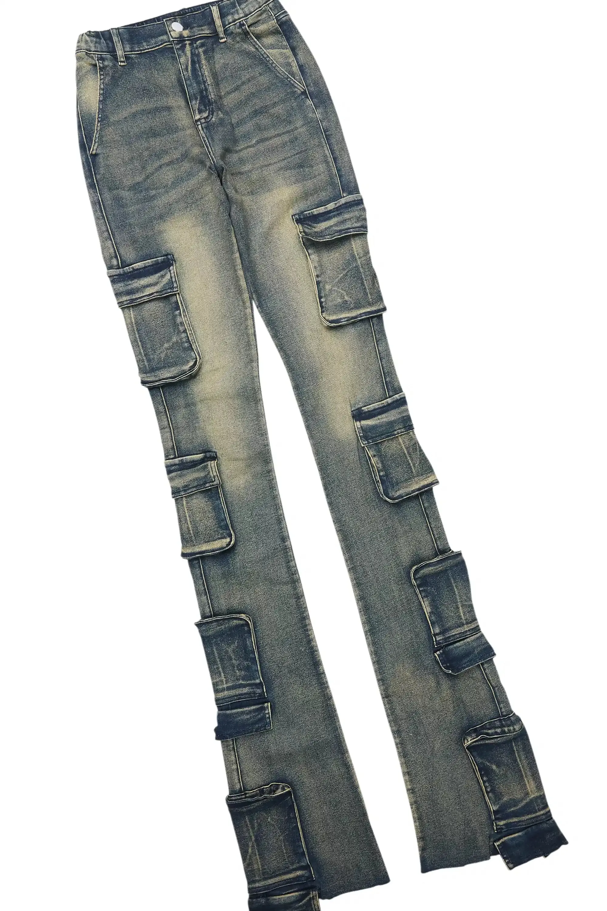 Moniqa White Tee & Phoebe Tinted Dark Wash Jean Set sold by Rockstar Original product image thumbnail 3
