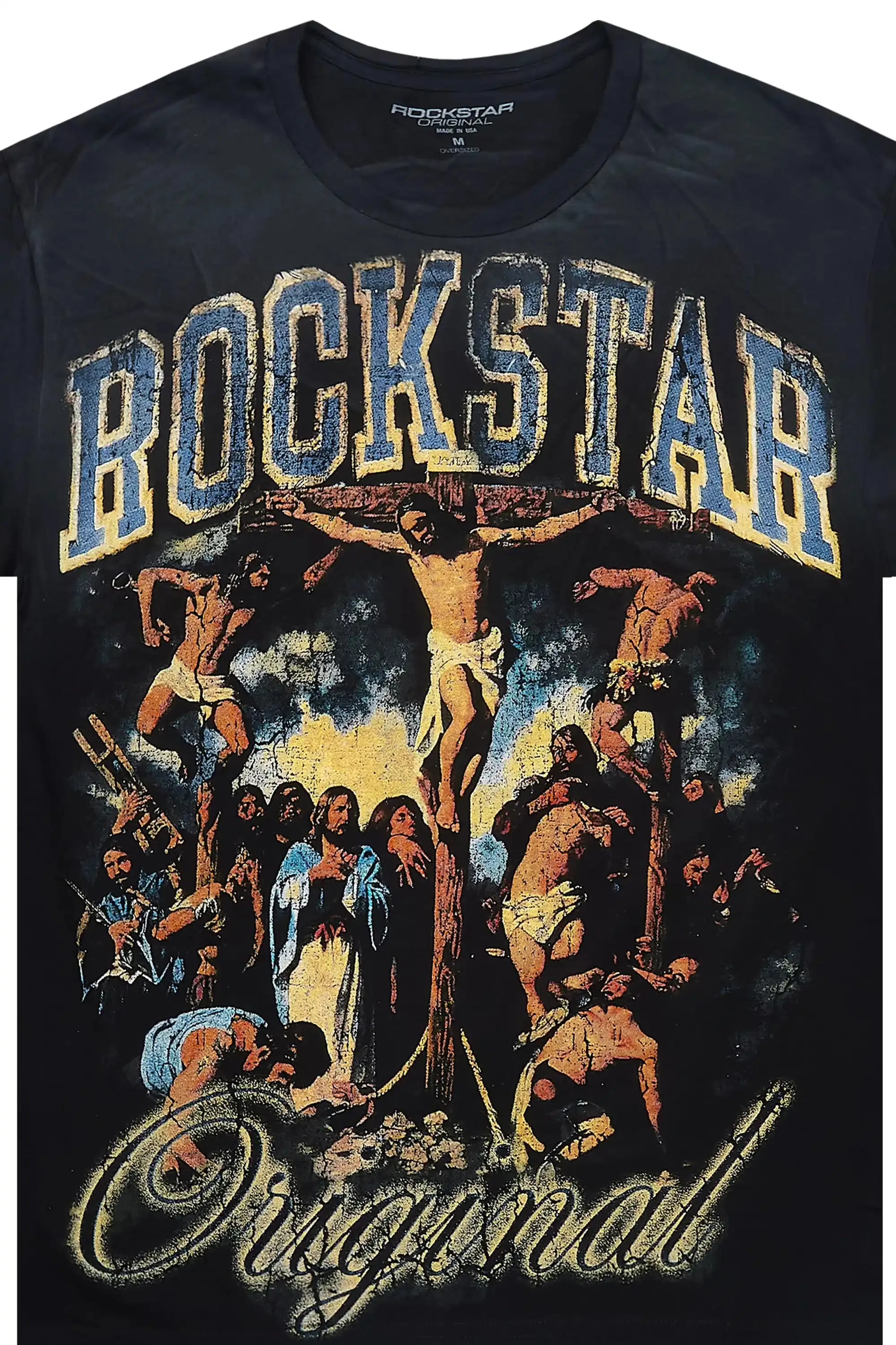 Waller Black Oversized Graphic T-Shirt sold by Rockstar Original product image thumbnail 2