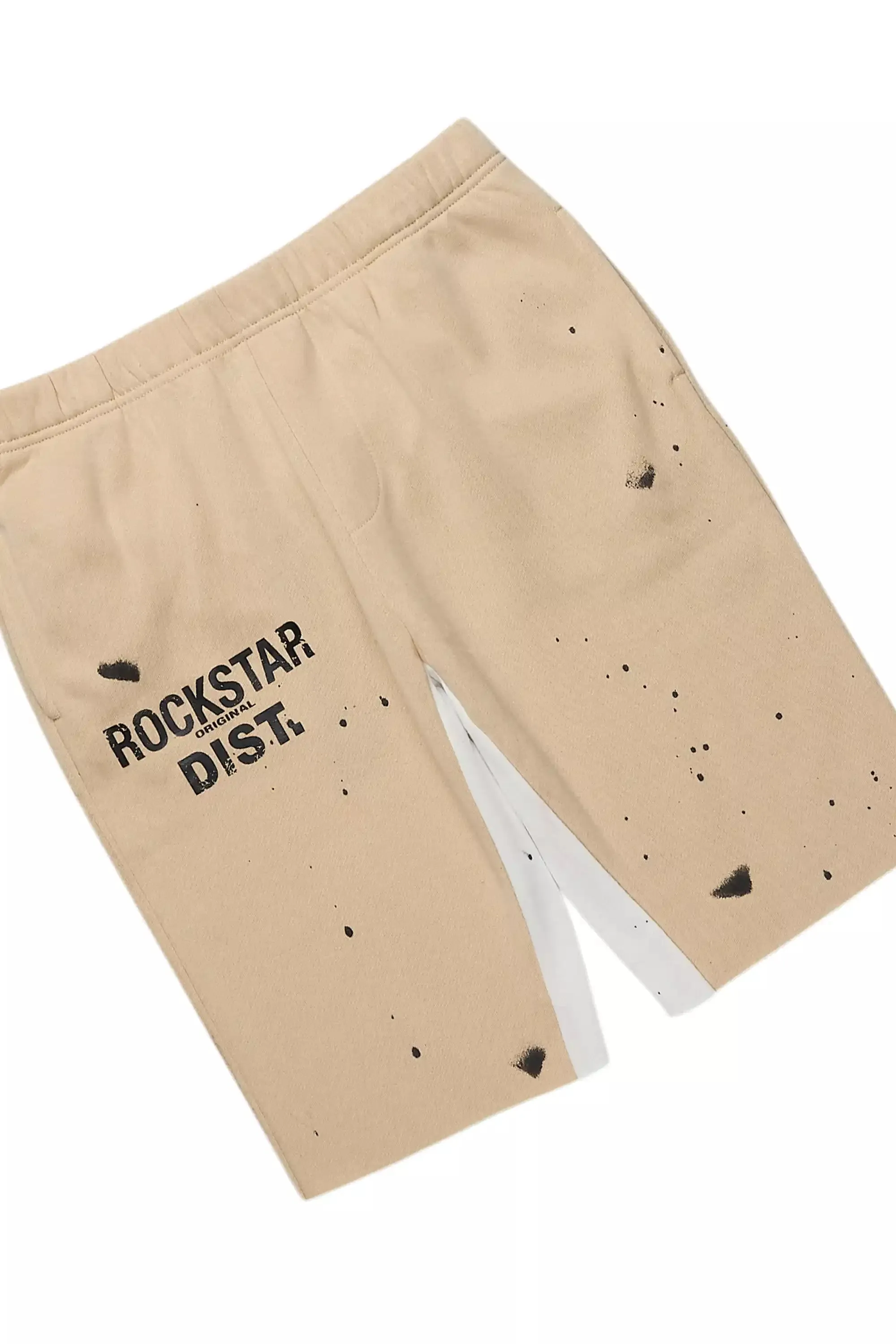 Boys Raffer Beige/Black Hoodie Short Set sold by Rockstar Original product image thumbnail 3