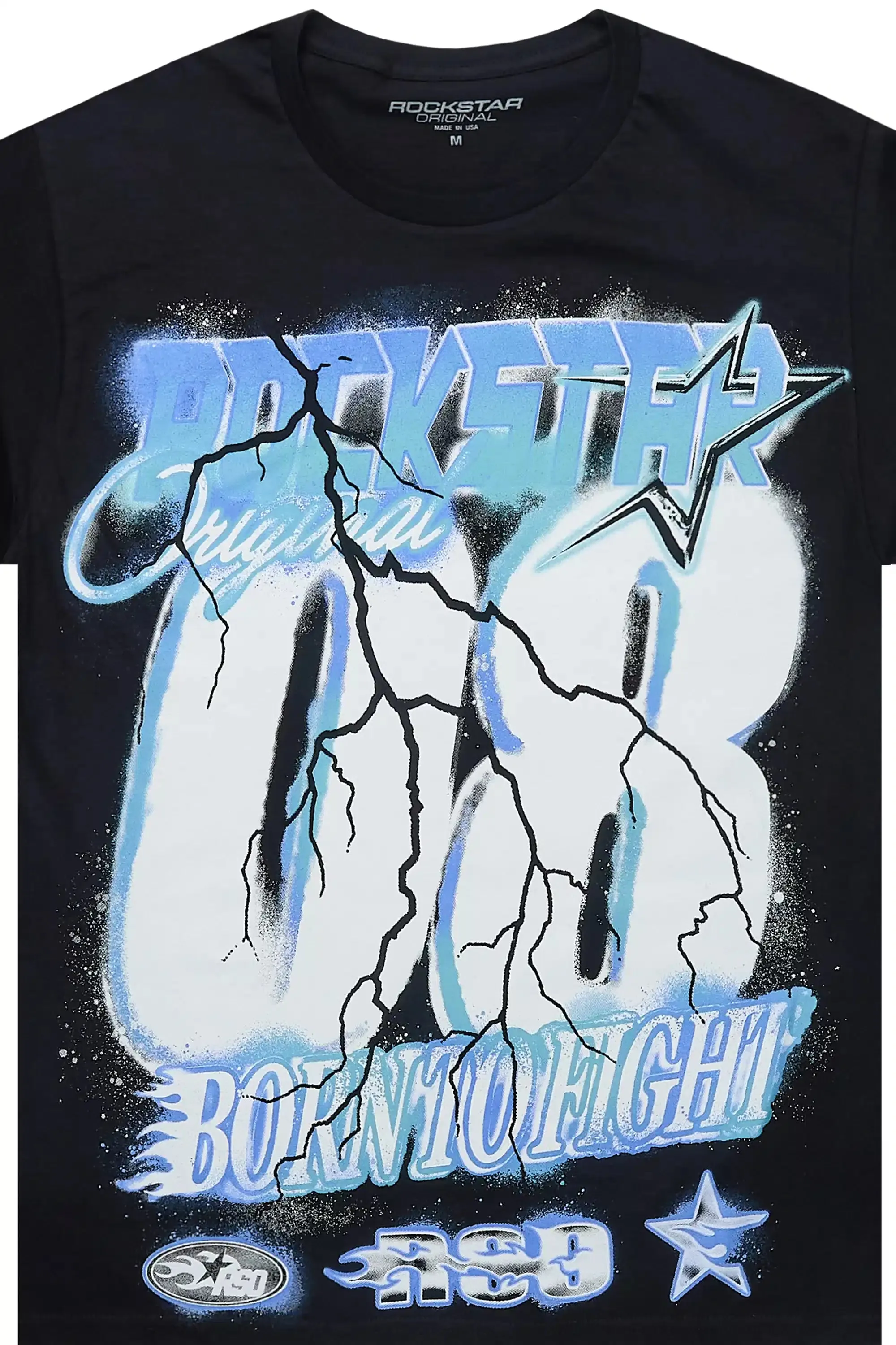 Vaelox Black/Blue Oversized Graphic T-Shirt sold by Rockstar Original product image thumbnail 2