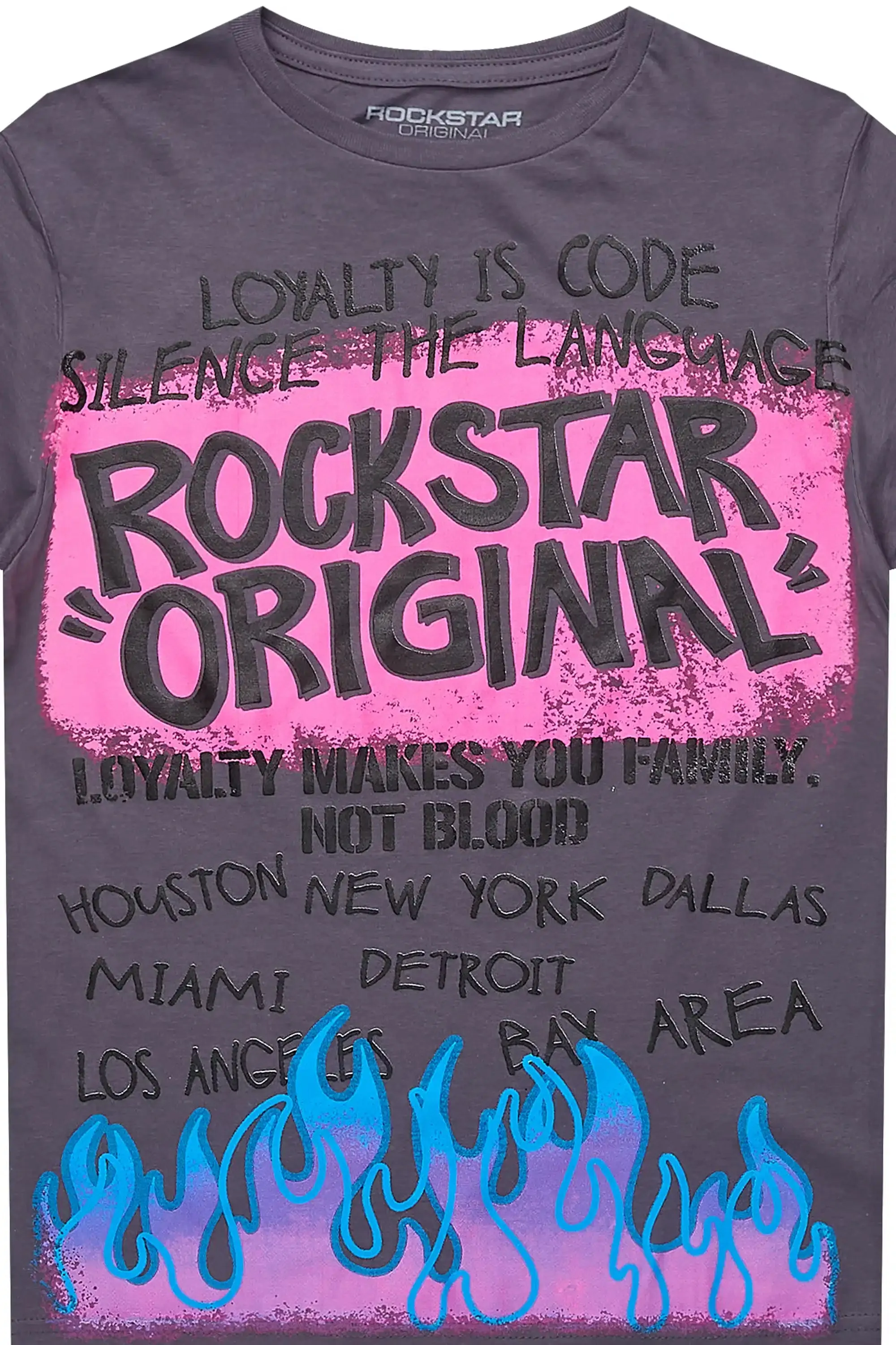 Boys Beno Denim Blue Graphic T-Shirt sold by Rockstar Original product image thumbnail 2