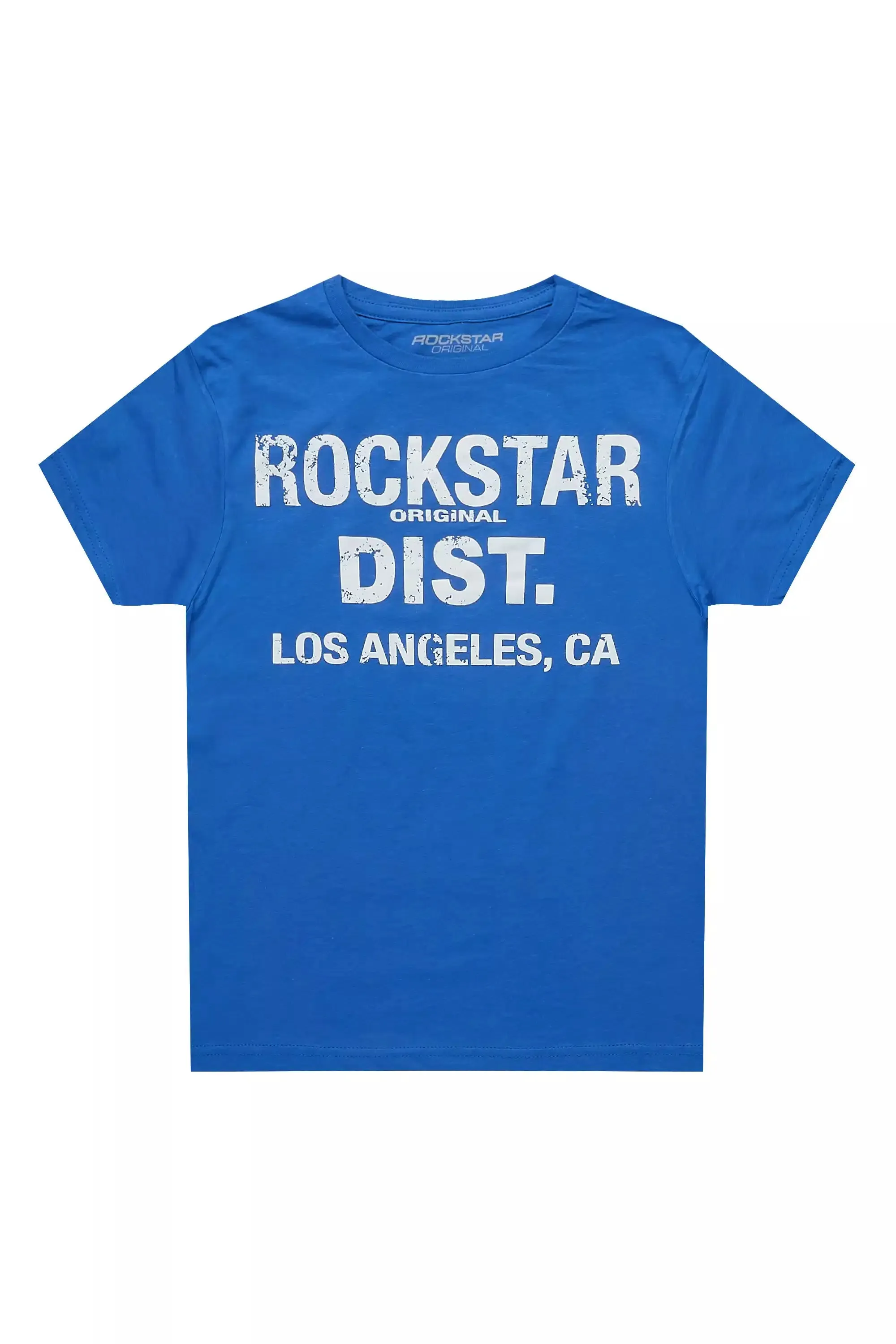 Boys Koen Royal Blue/White Graphic T-Shirt sold by Rockstar Original