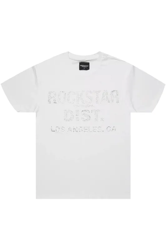 Lake White Rhinestone T-Shirt sold by Rockstar Original