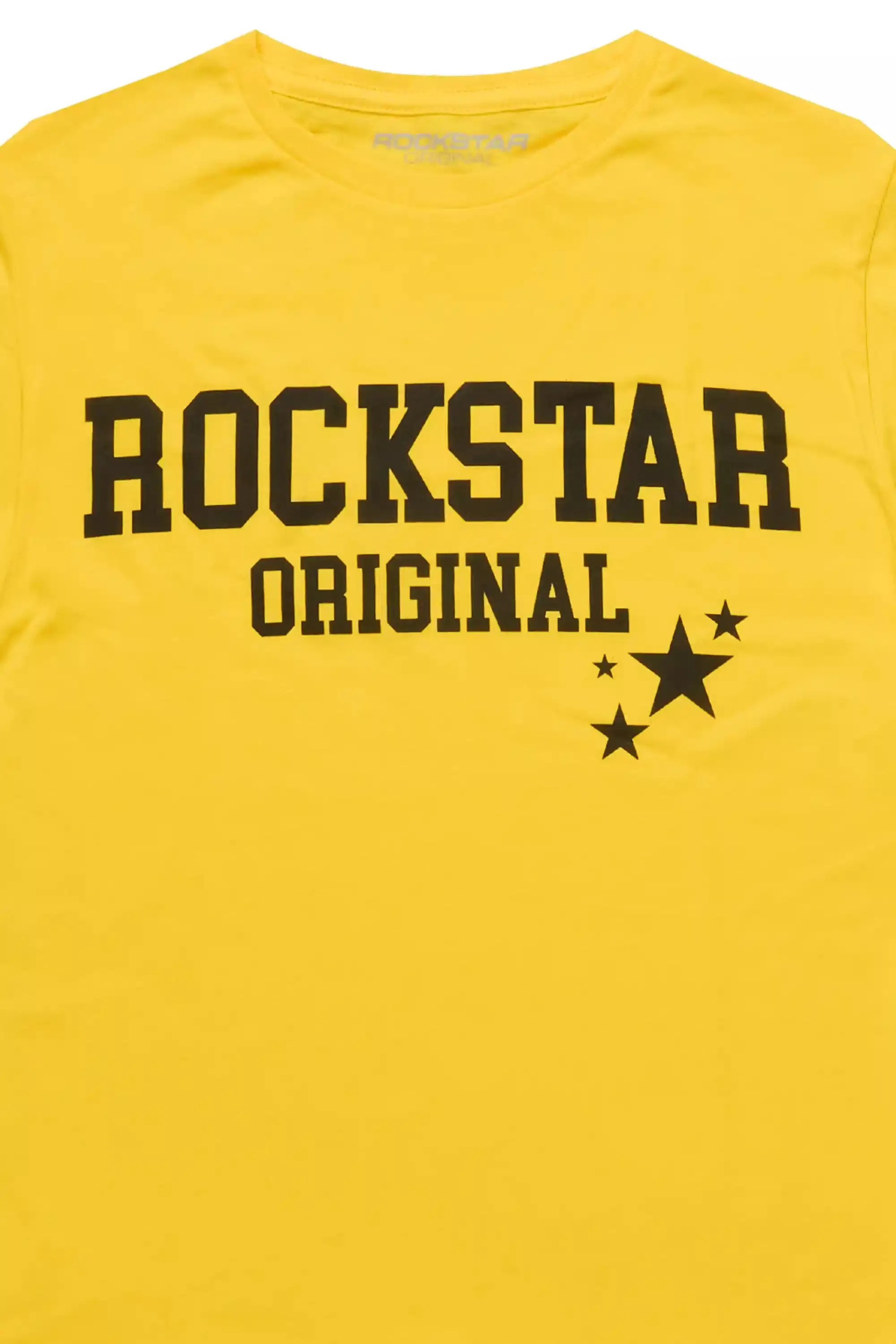 Boys Pluton Yellow/Black Graphic T-Shirt sold by Rockstar Original product image thumbnail 2