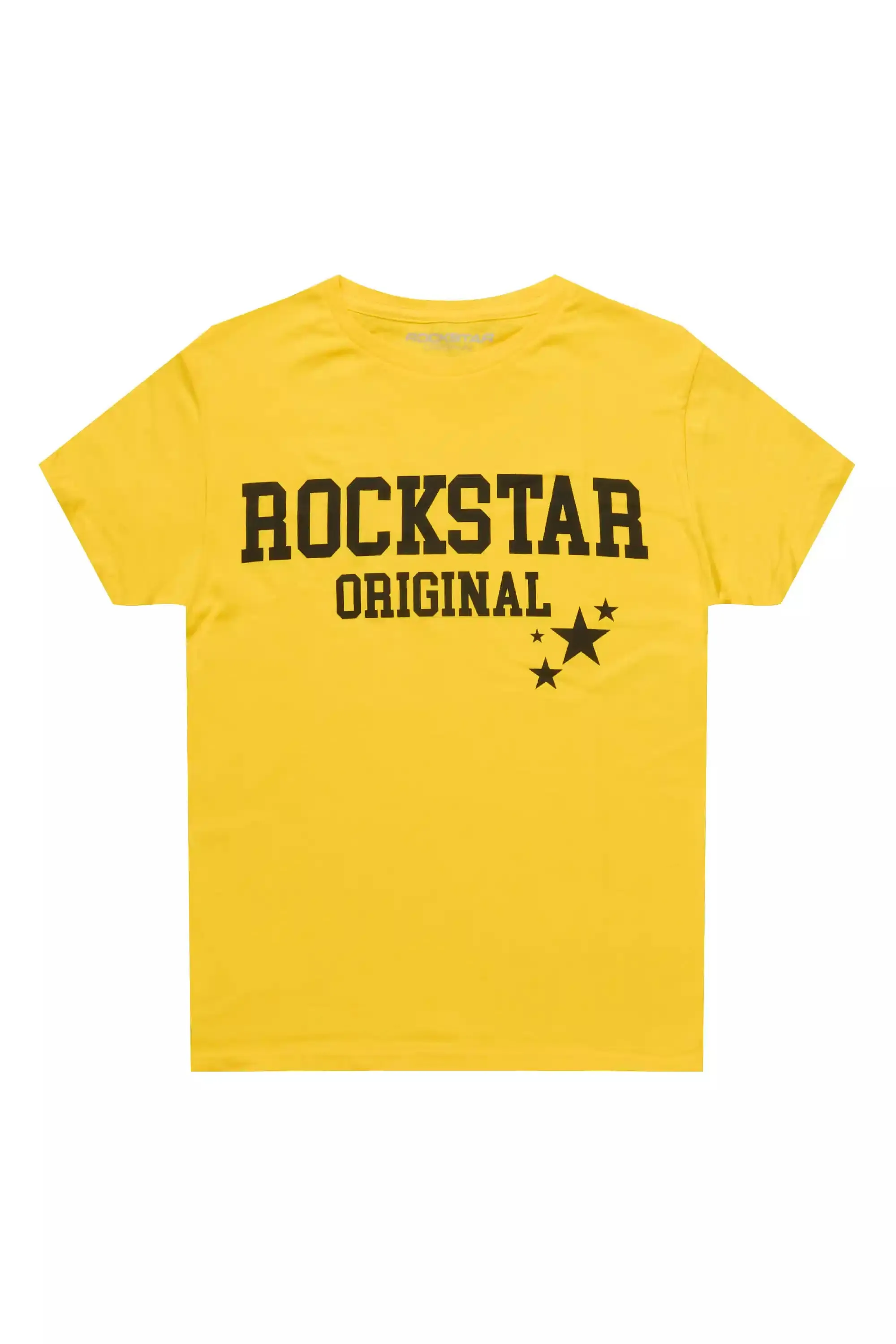 Boys Pluton Yellow/Black Graphic T-Shirt sold by Rockstar Original
