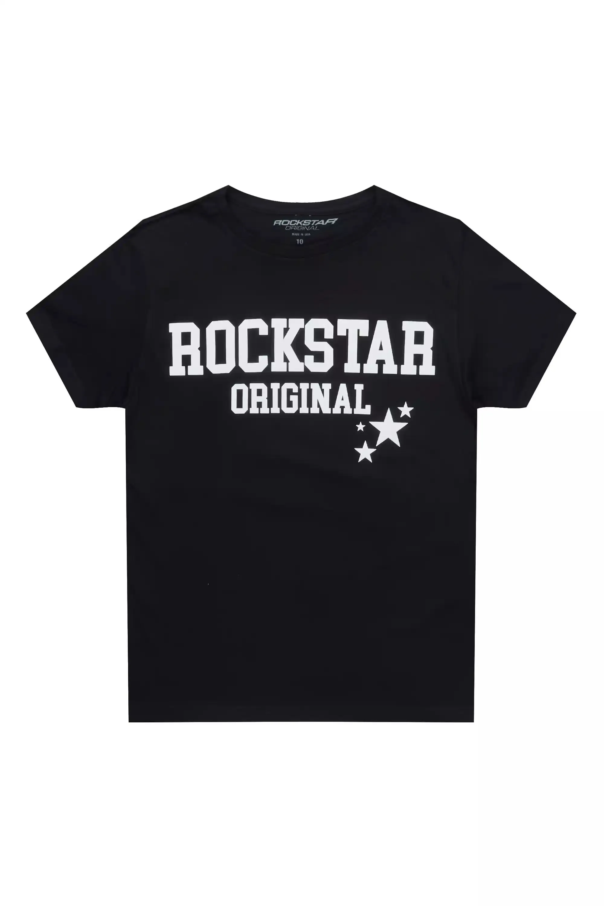 Boys Pluton Black/White Graphic T-Shirt sold by Rockstar Original