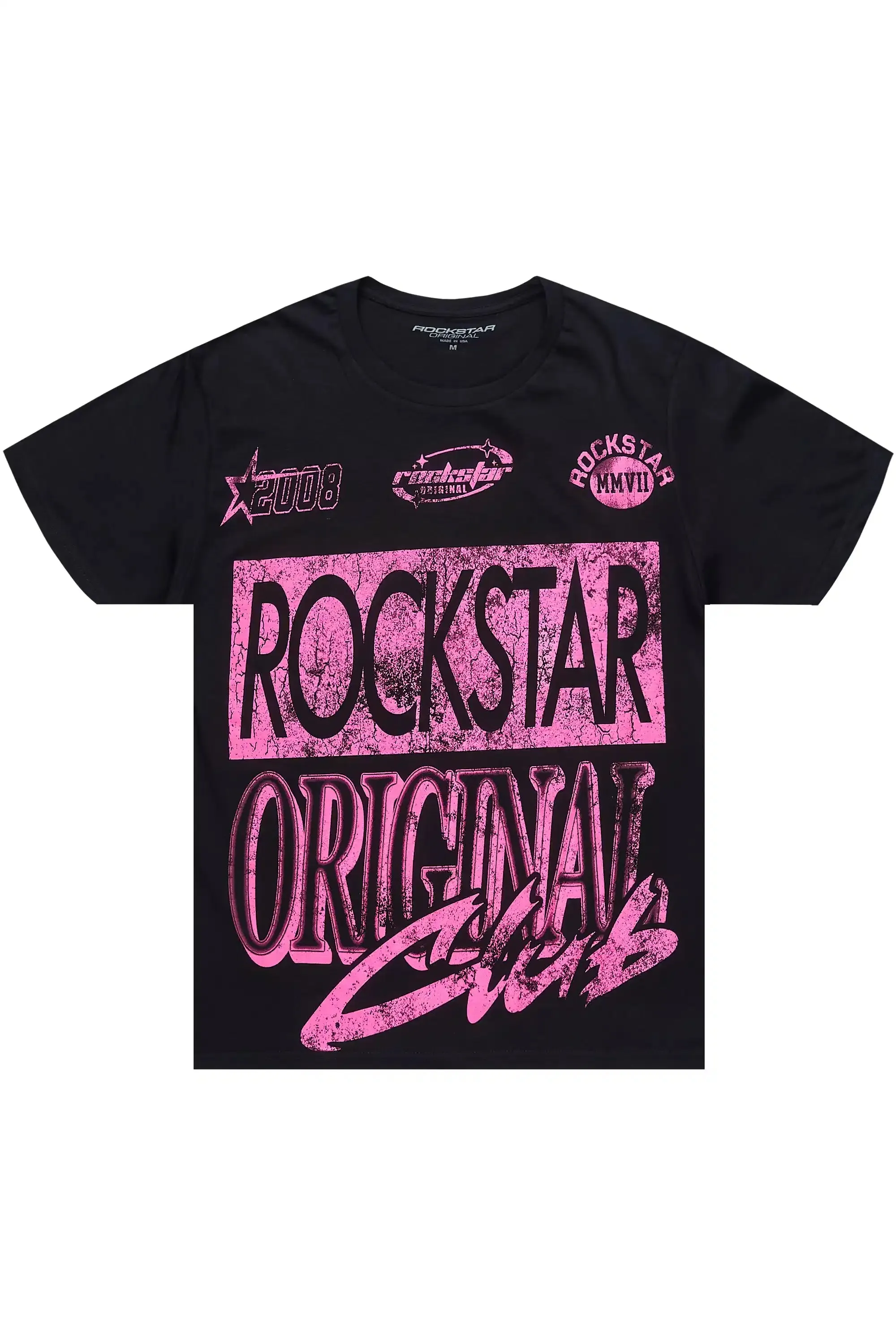 Tiffiany Black/Pink Oversized T-Shirt sold by Rockstar Original