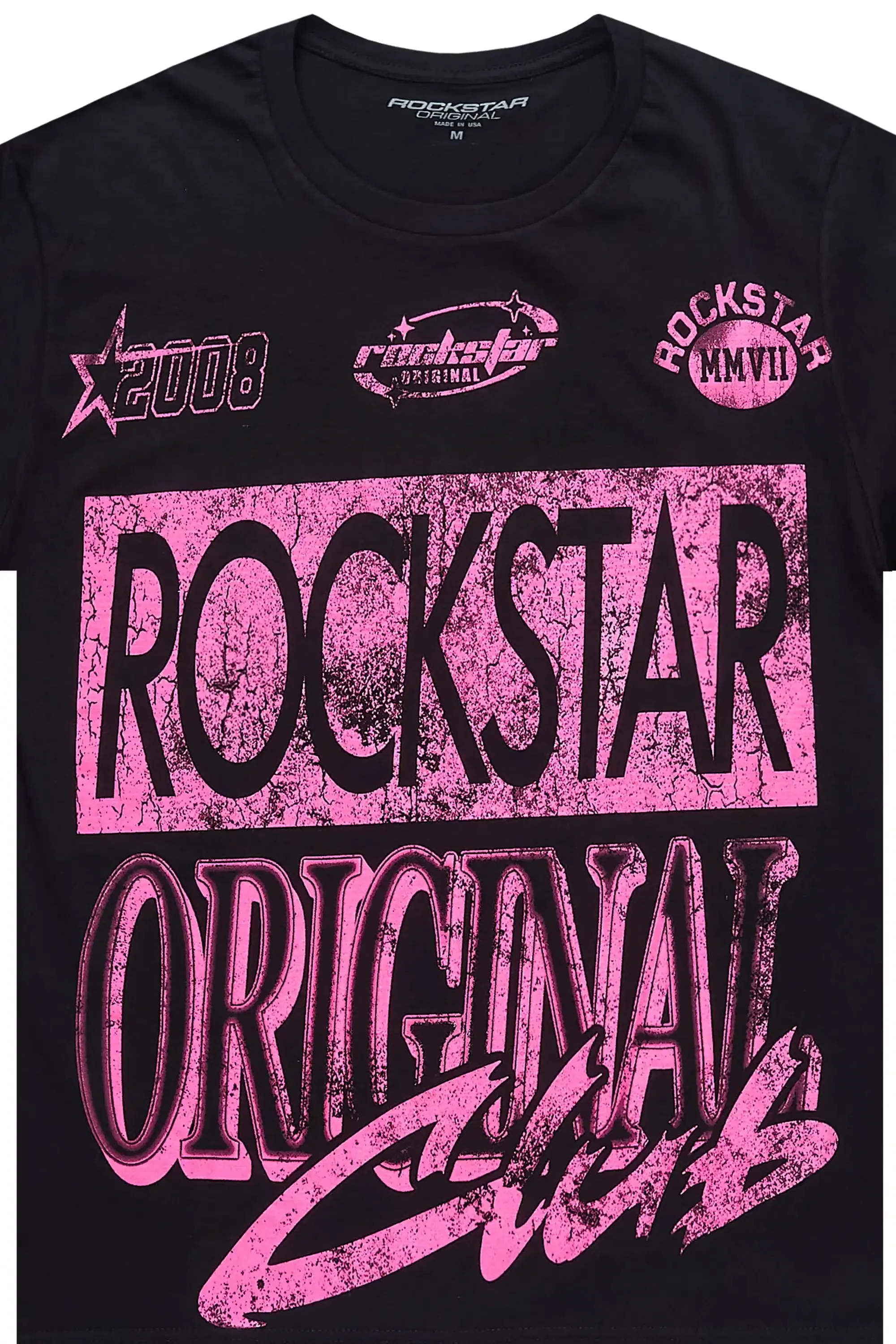 Tiffiany Black/Pink Oversized T-Shirt sold by Rockstar Original product image thumbnail 2