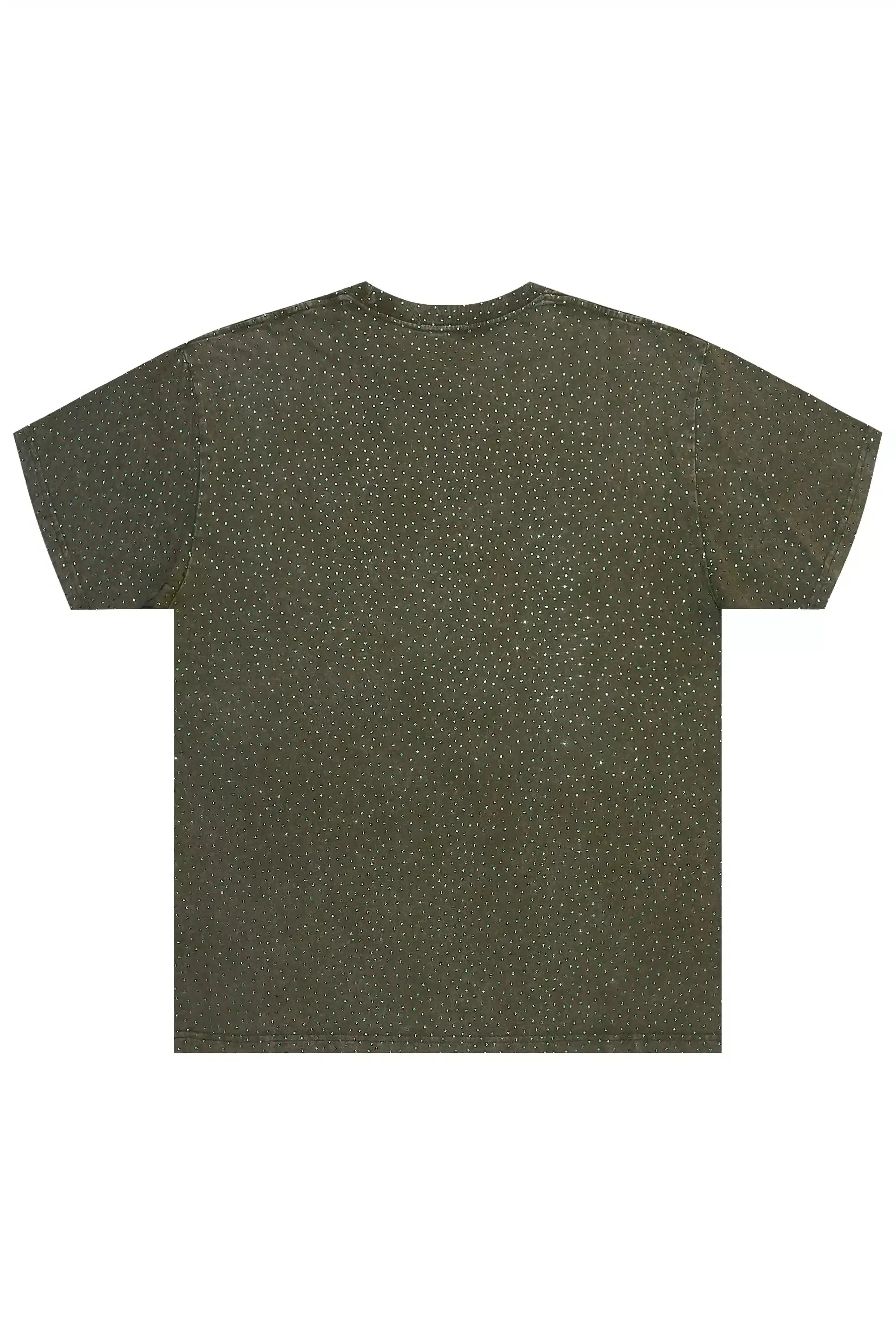 Andreas Olive Rhinestone T-Shirt sold by Rockstar Original product image thumbnail 3
