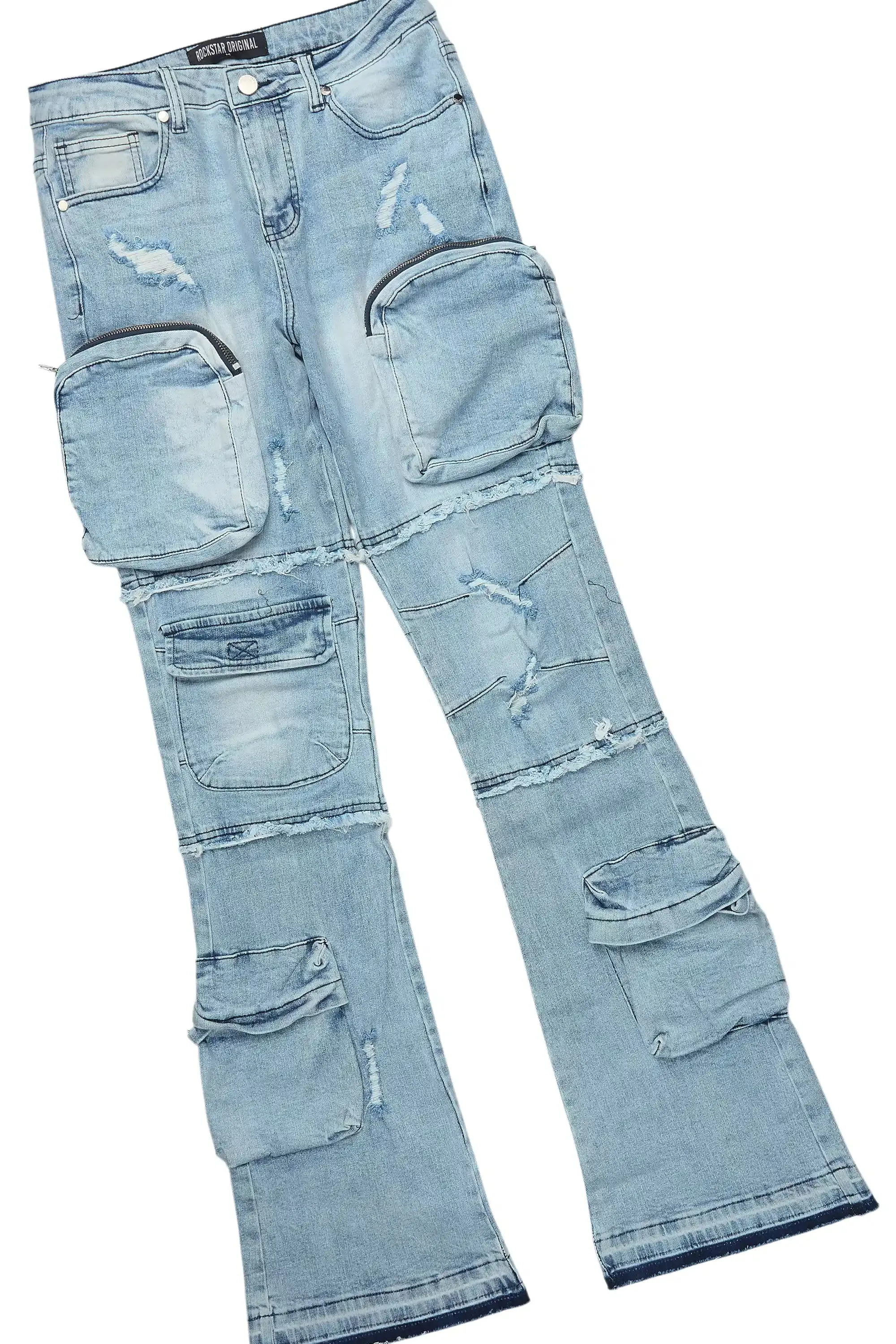 Terrina White Tee & Toniesha Light Wash Jean Set sold by Rockstar Original product image thumbnail 3