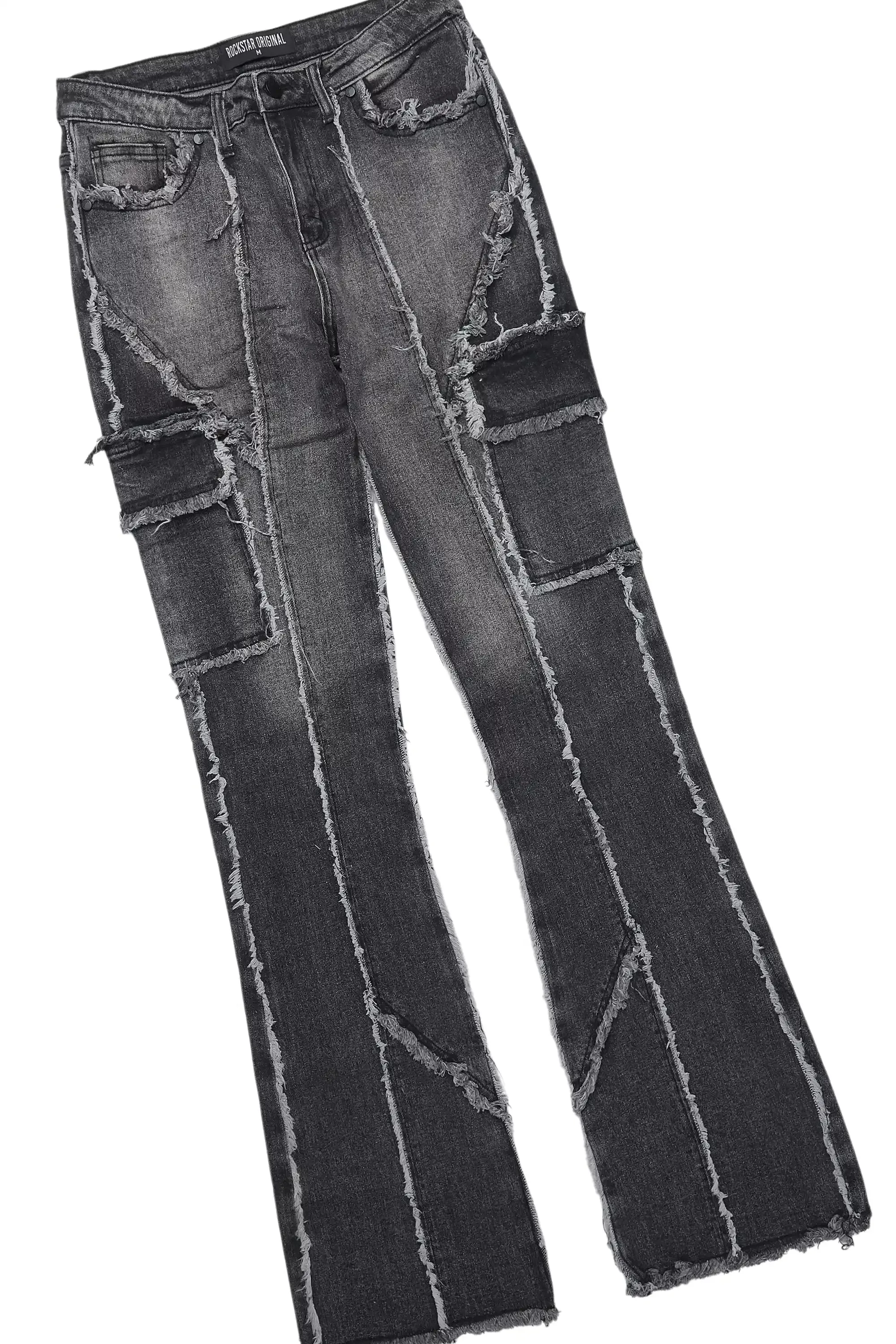 Trinia Black Tee & Keshia Dark Grey Jean Set sold by Rockstar Original product image thumbnail 3