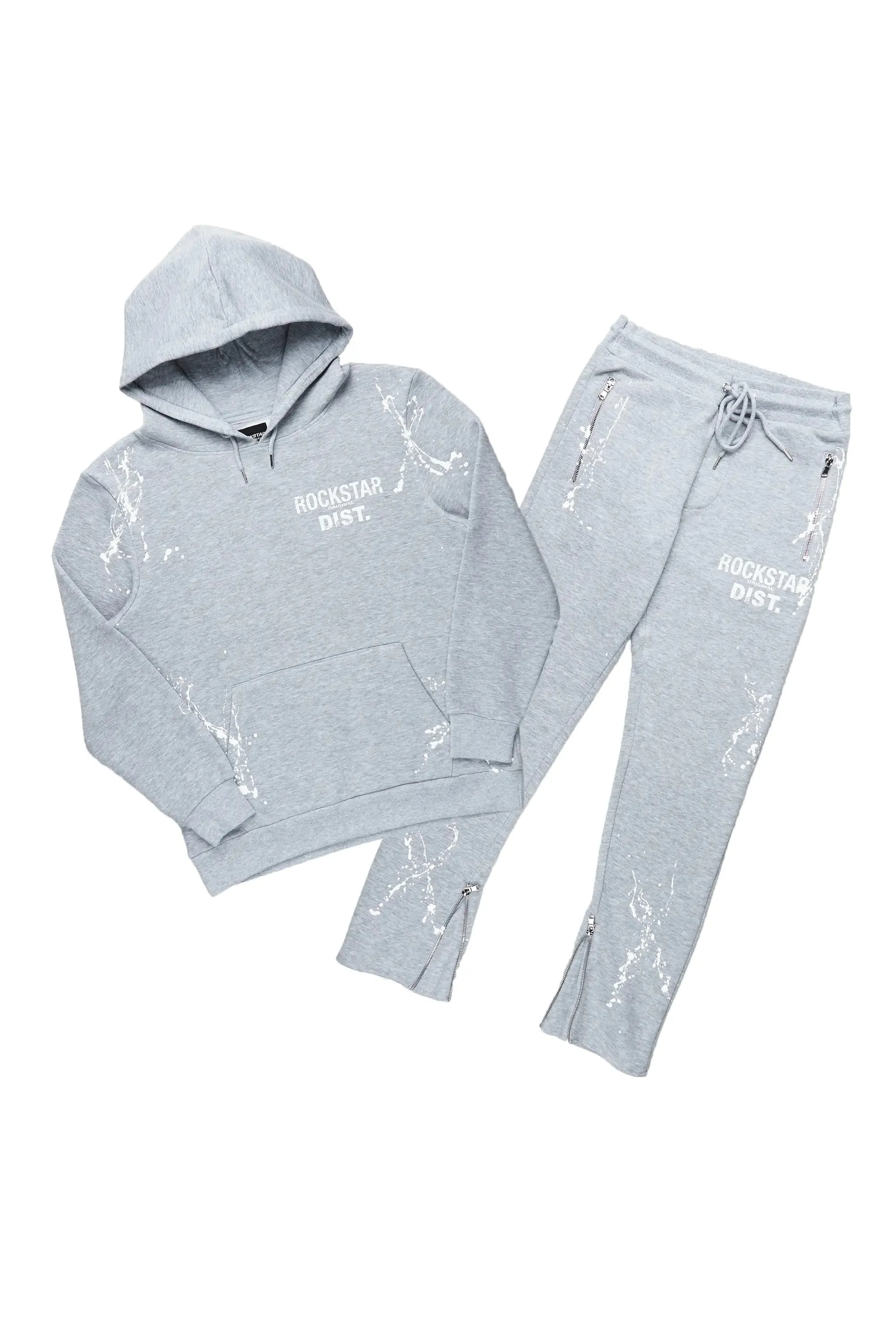 Reece Heather Grey Slim Fit Track Set sold by Rockstar Original product image thumbnail 2