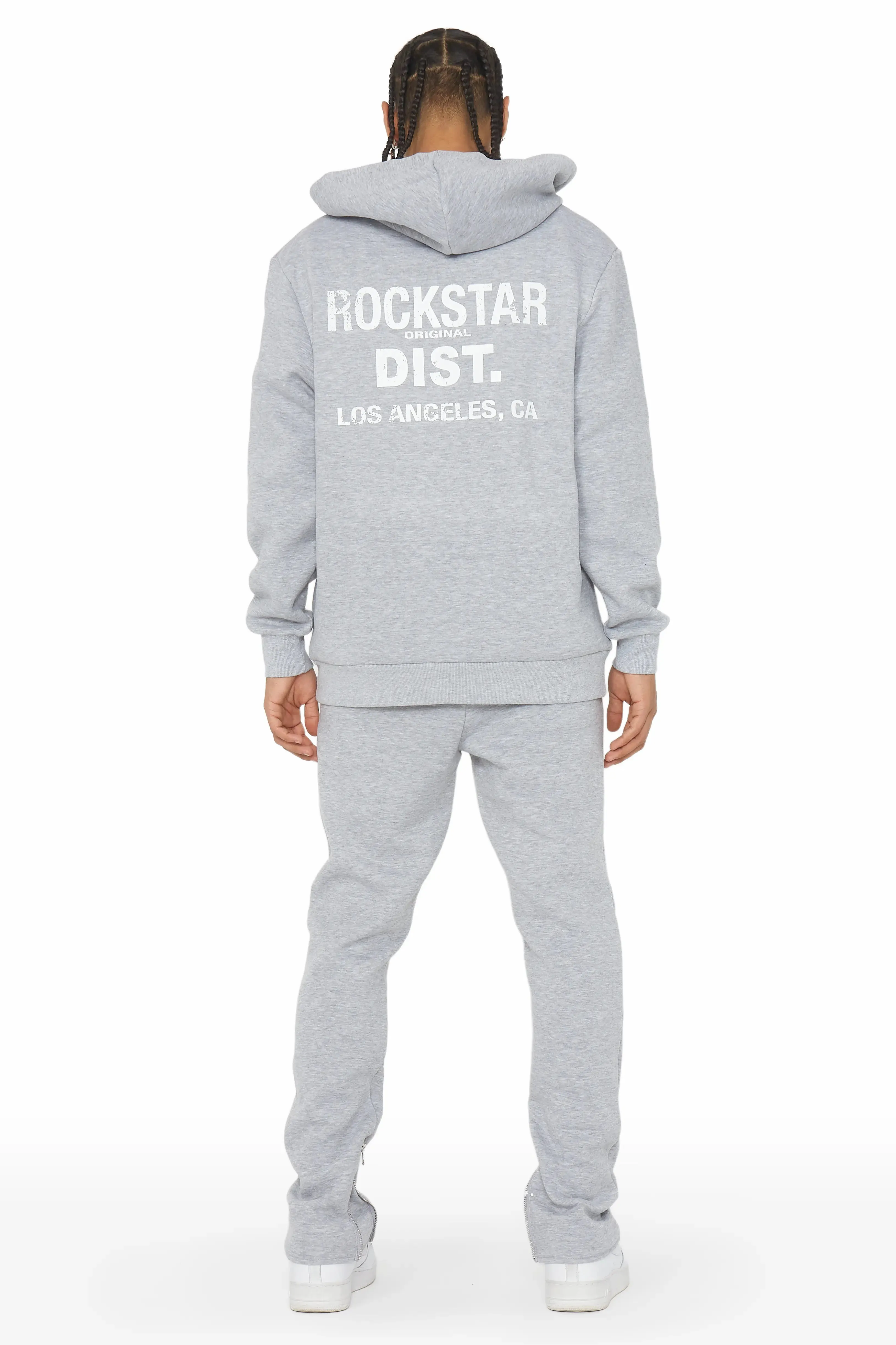 Reece Heather Grey Slim Fit Track Set sold by Rockstar Original product image thumbnail 5