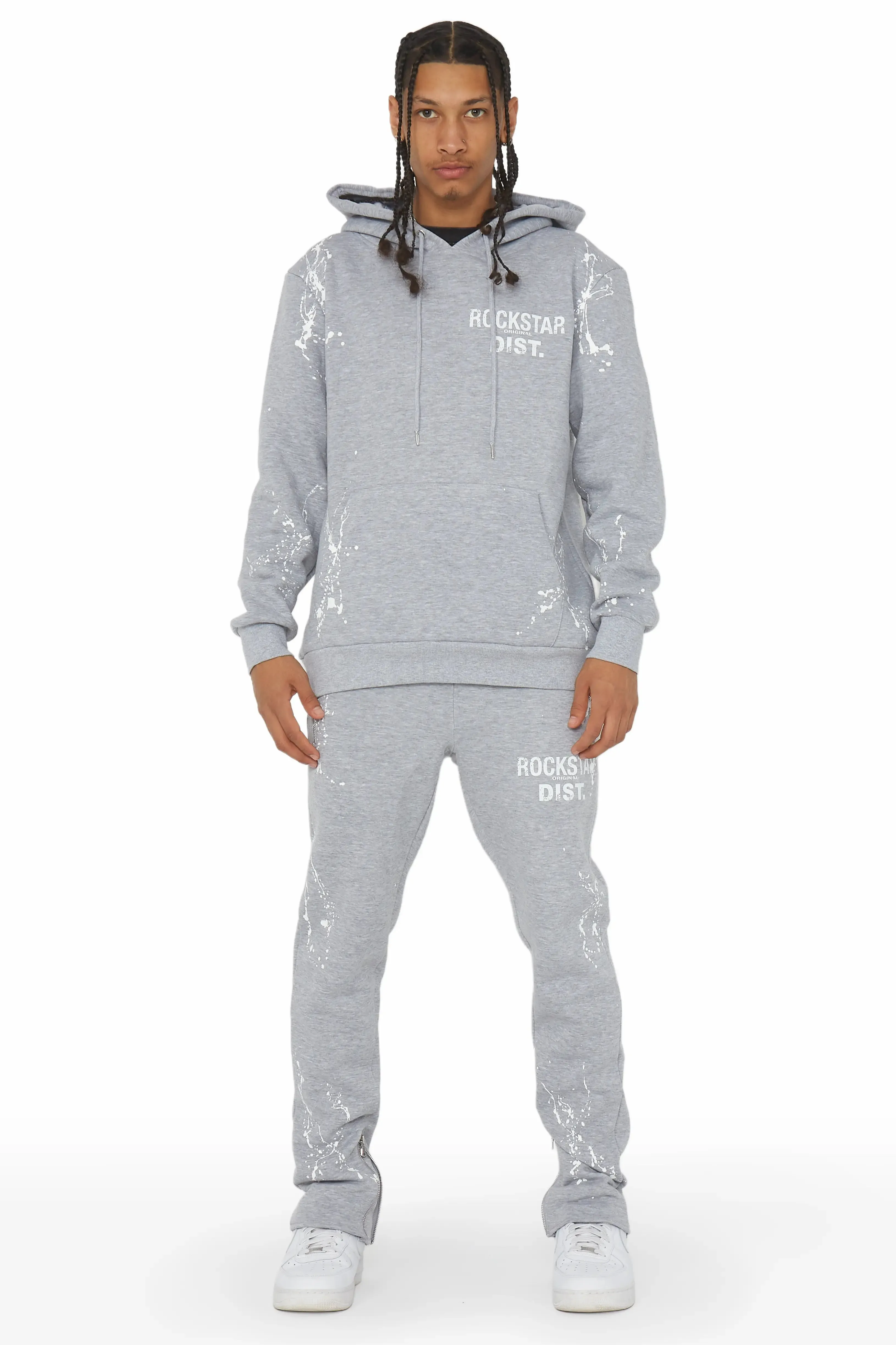 Reece Heather Grey Slim Fit Track Set sold by Rockstar Original