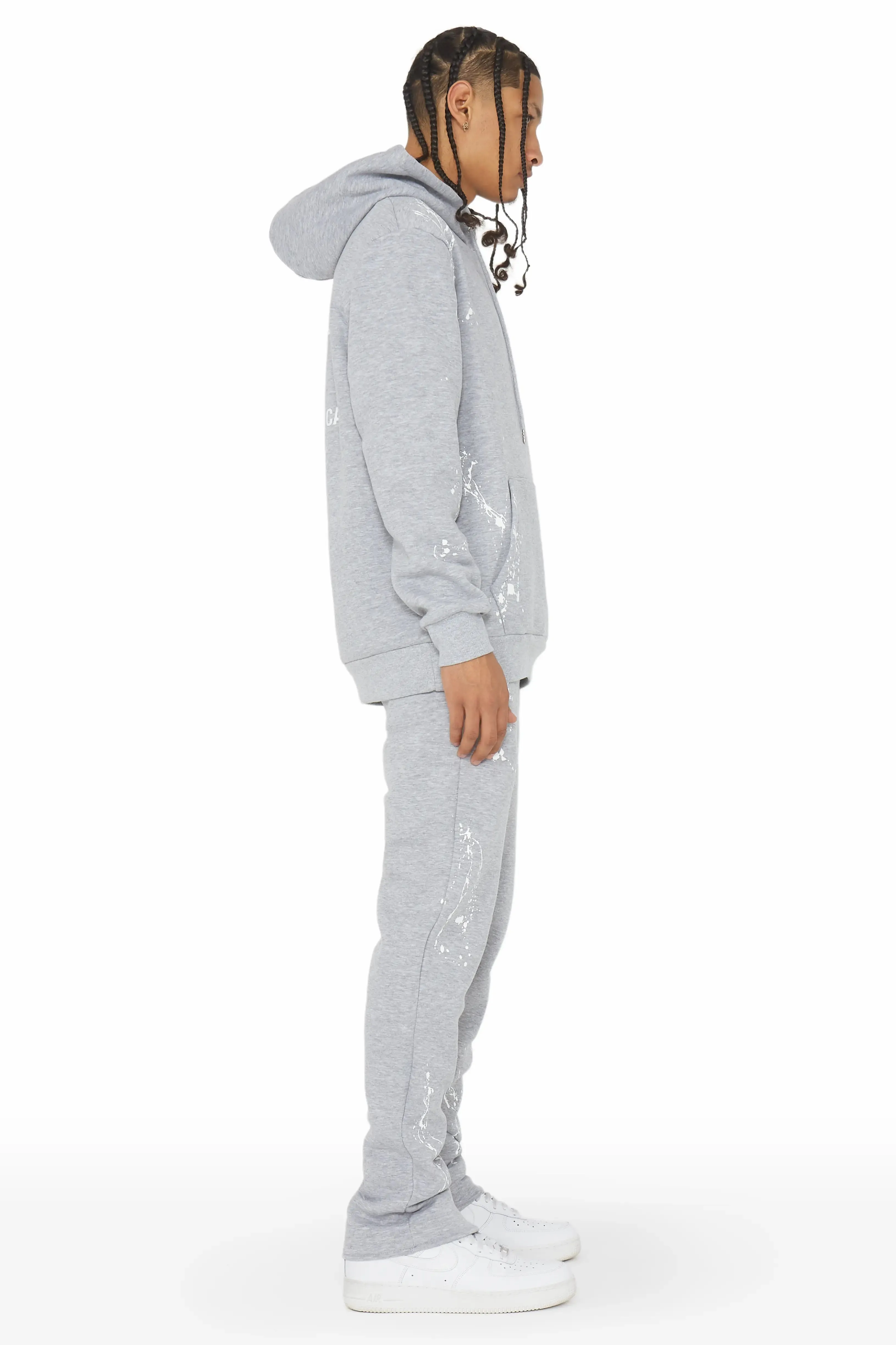 Reece Heather Grey Slim Fit Track Set sold by Rockstar Original product image thumbnail 4