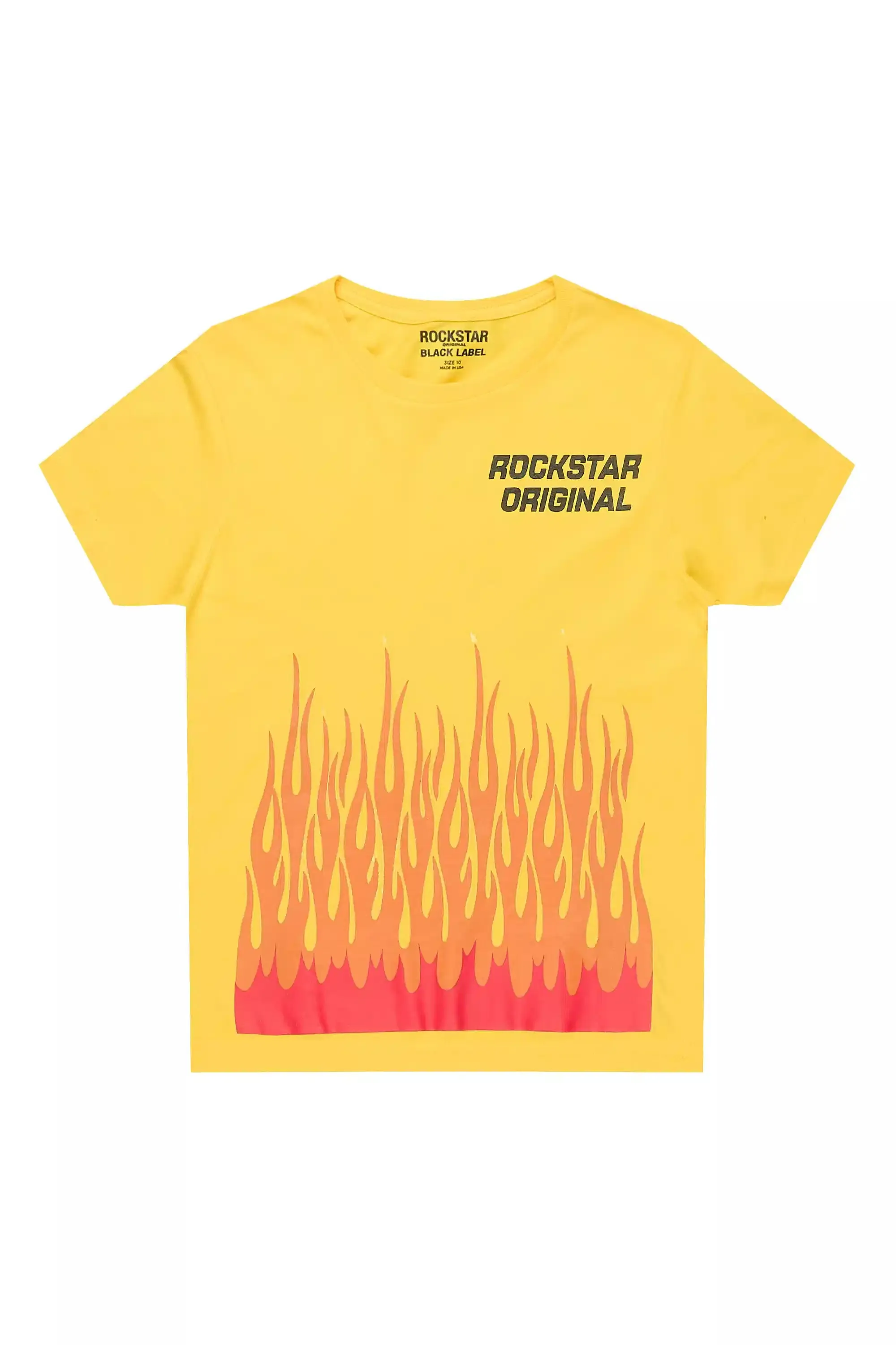 Boys Roeland Yellow/Red Graphic T-Shirt sold by Rockstar Original