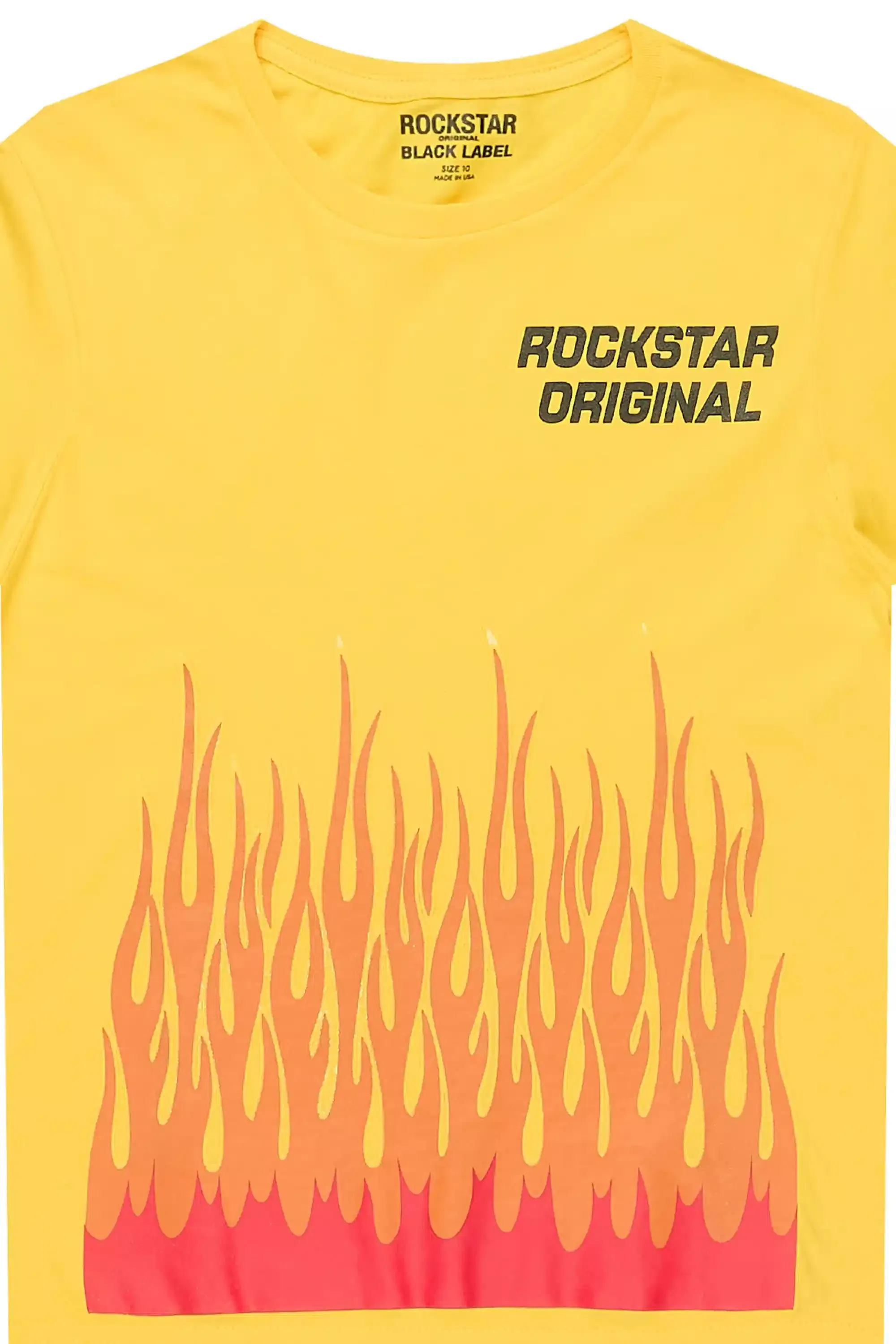 Boys Roeland Yellow/Red Graphic T-Shirt sold by Rockstar Original product image thumbnail 2