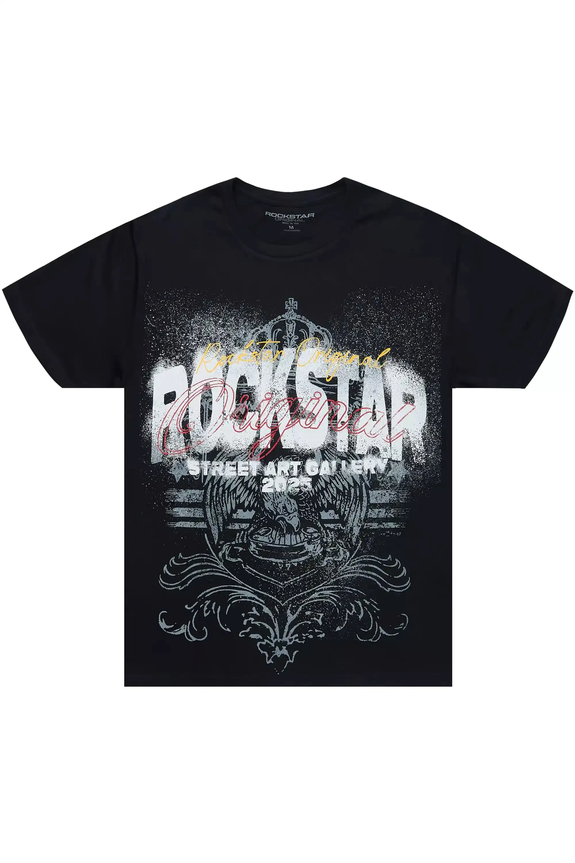 Irix Black Oversized Graphic T-Shirt sold by Rockstar Original
