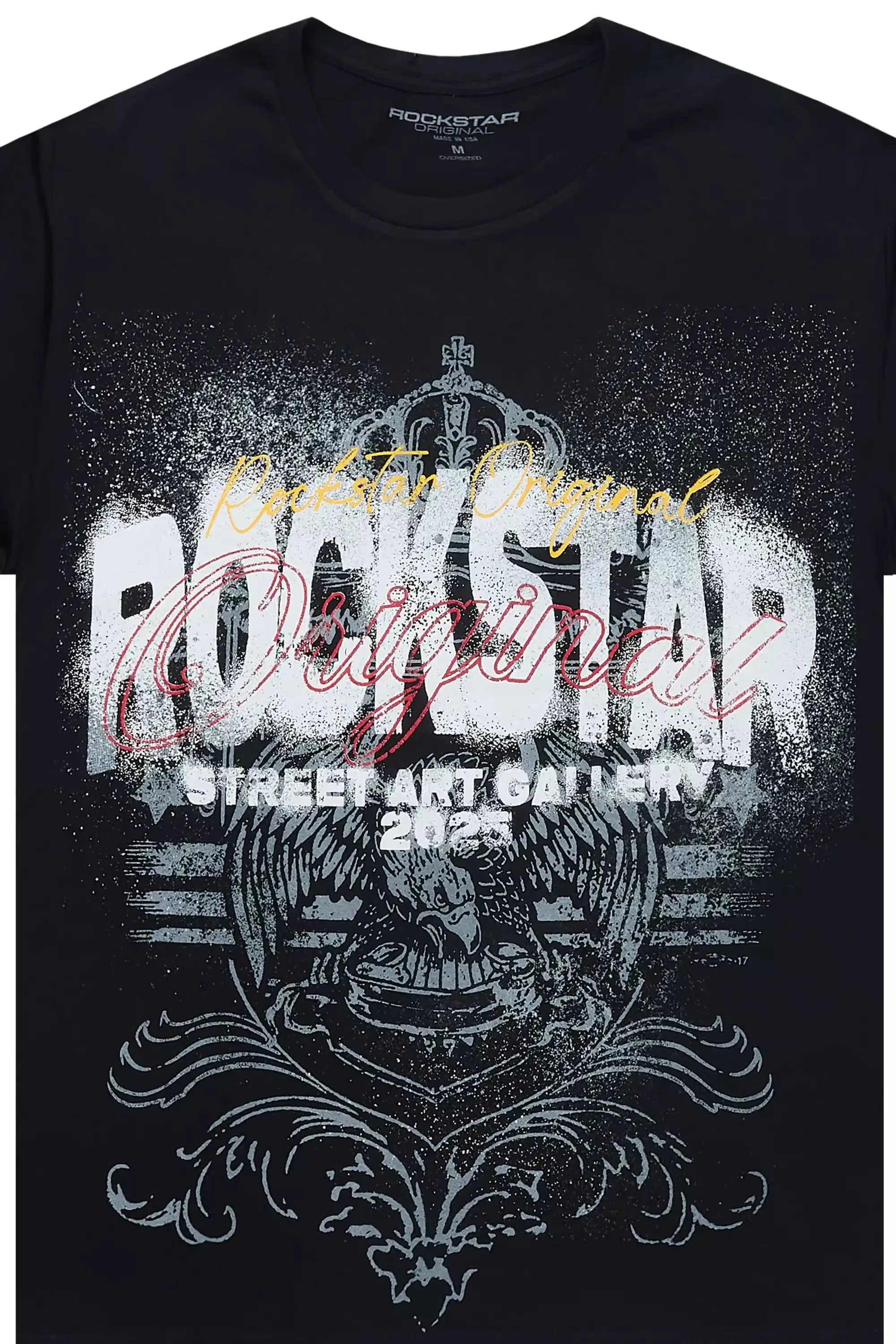 Irix Black Oversized Graphic T-Shirt sold by Rockstar Original product image thumbnail 2