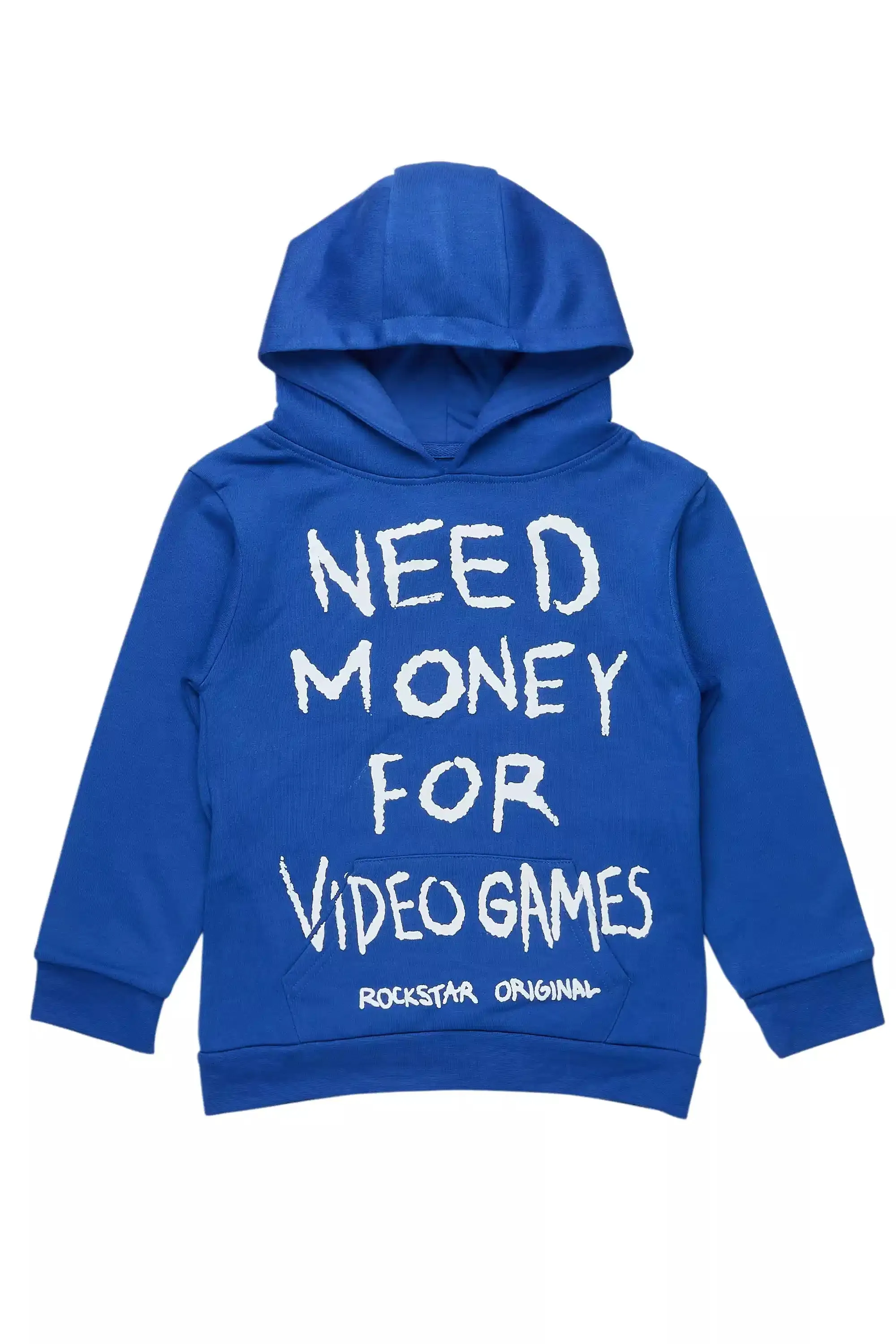 Boys M4 Video Games Royal Blue/White Graphic Hoodie sold by Rockstar Original