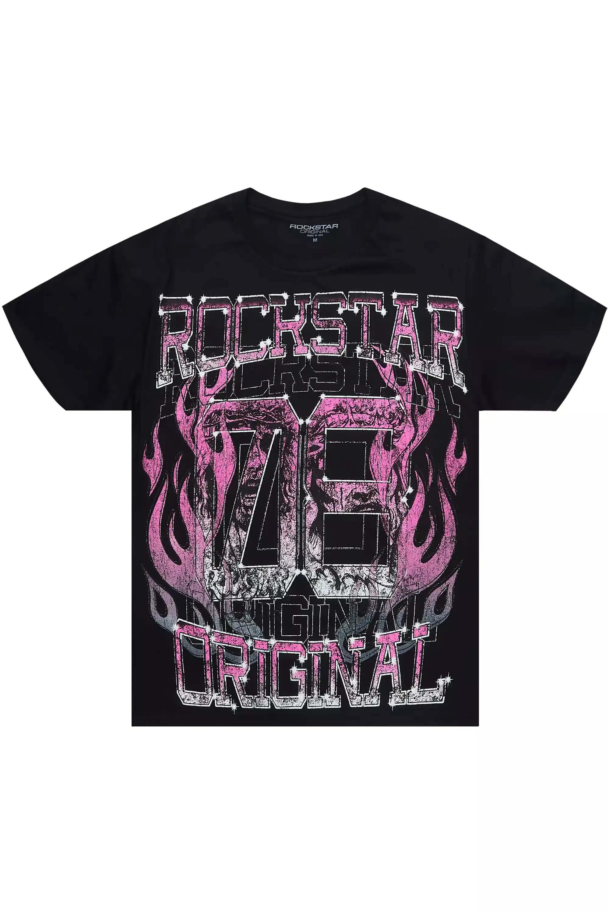 Keria Black/Pink Graphic Short Sleeve Tee sold by Rockstar Original