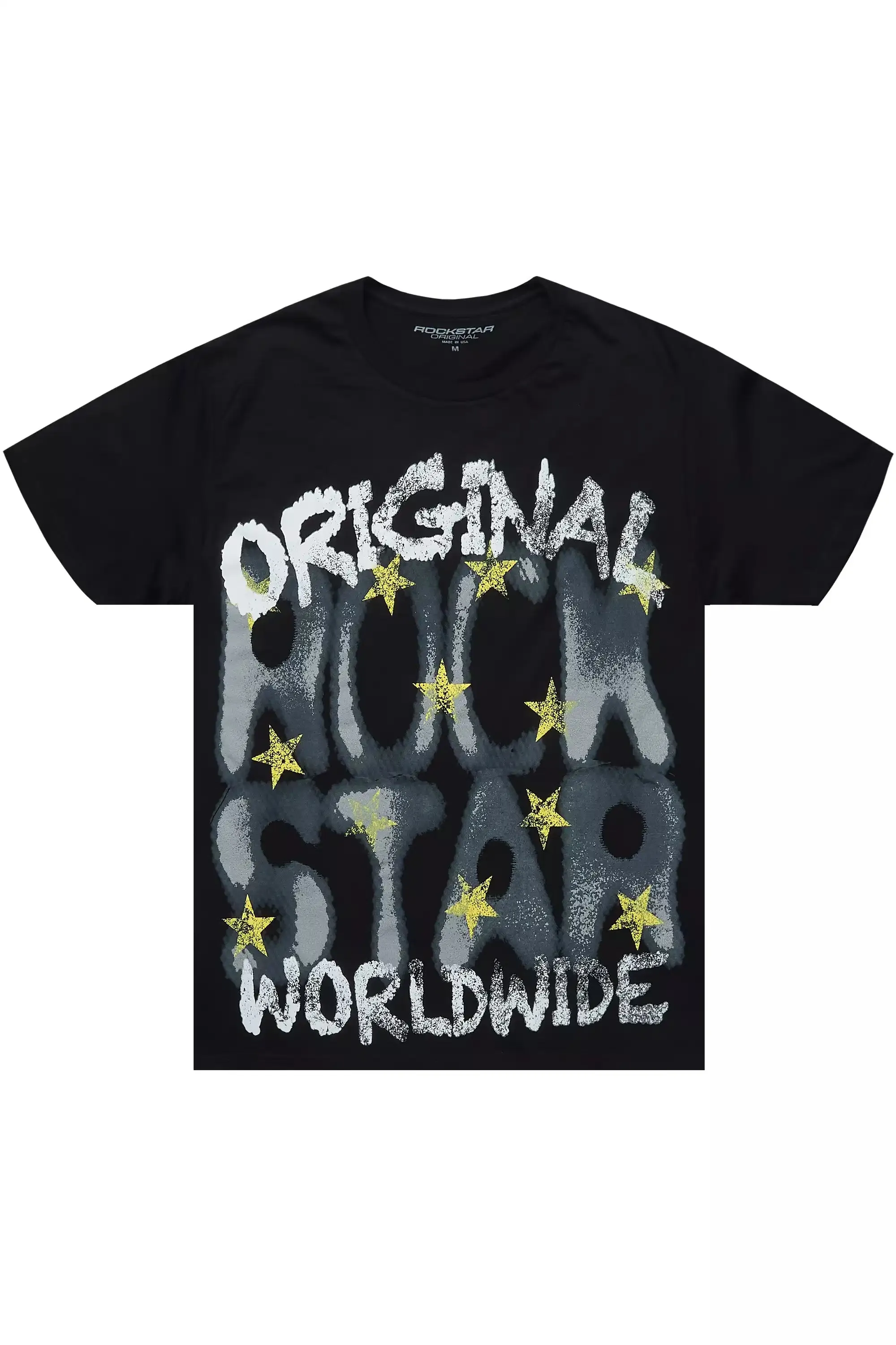 Xaerys Black Oversized Graphic T-Shirt sold by Rockstar Original