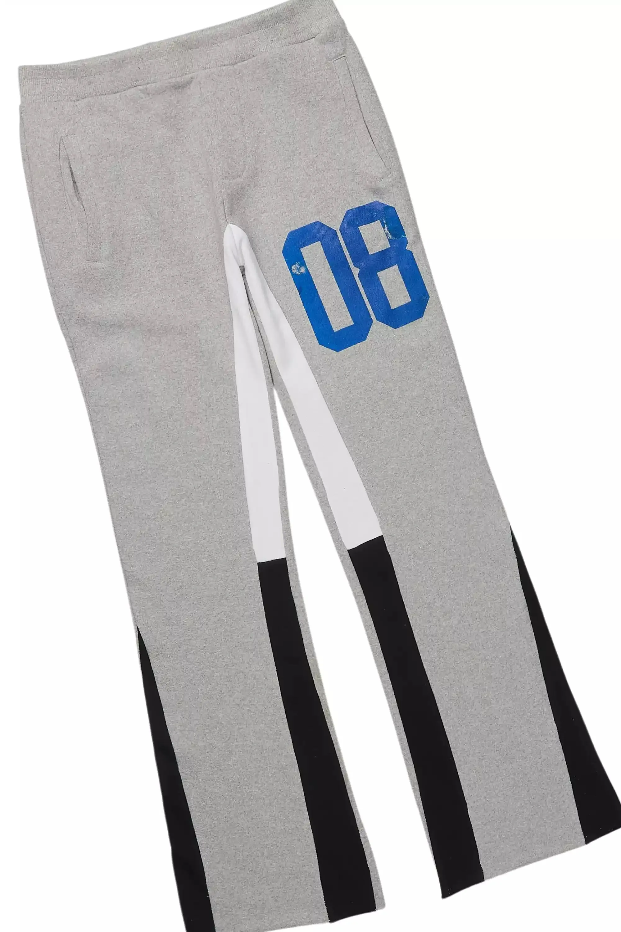 Boys Beau Grey/Blue Hoodie Stacked Flare Track Set sold by Rockstar Original product image thumbnail 3
