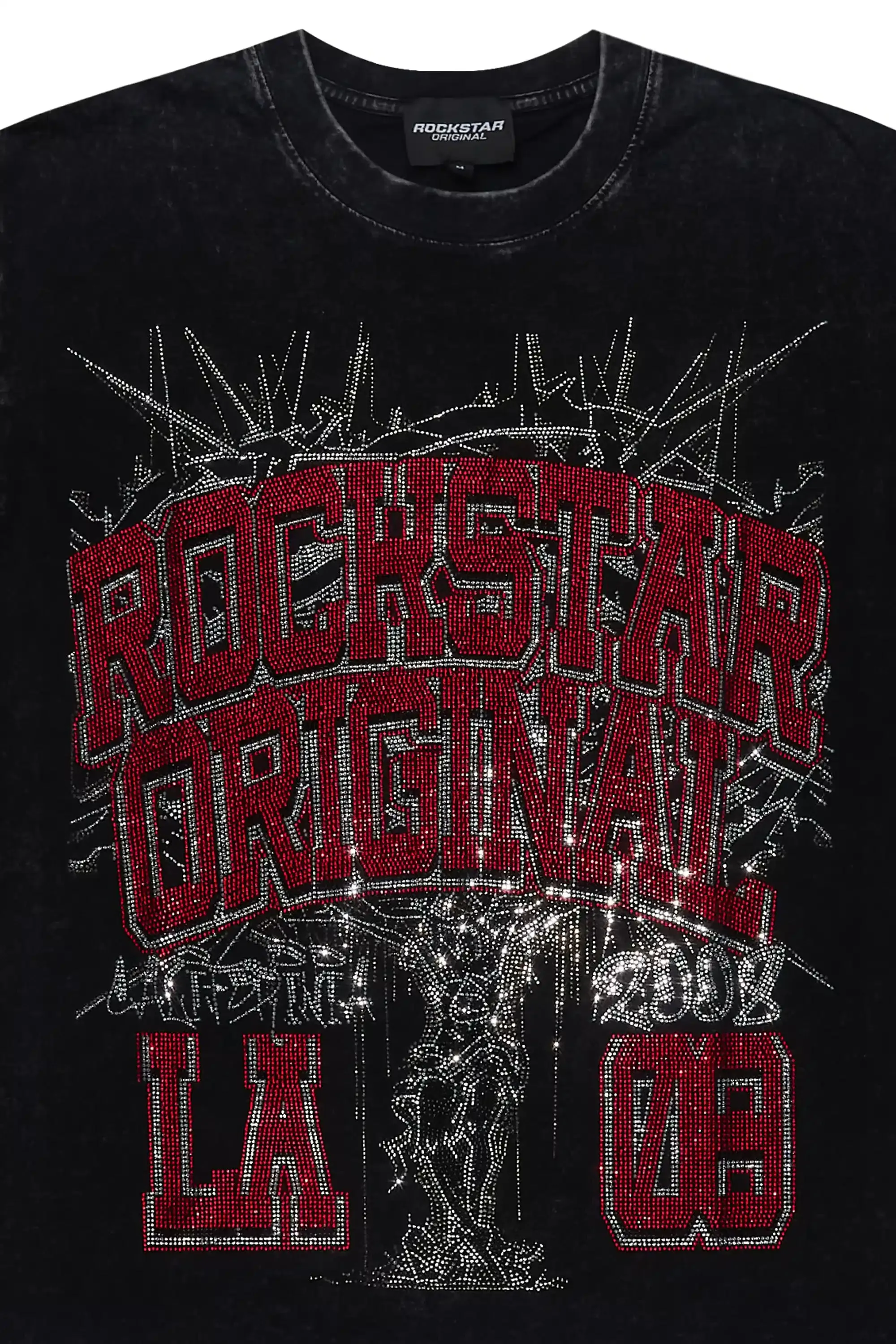 Oryn Black Graphic Rhinestone T-Shirt sold by Rockstar Original product image thumbnail 2