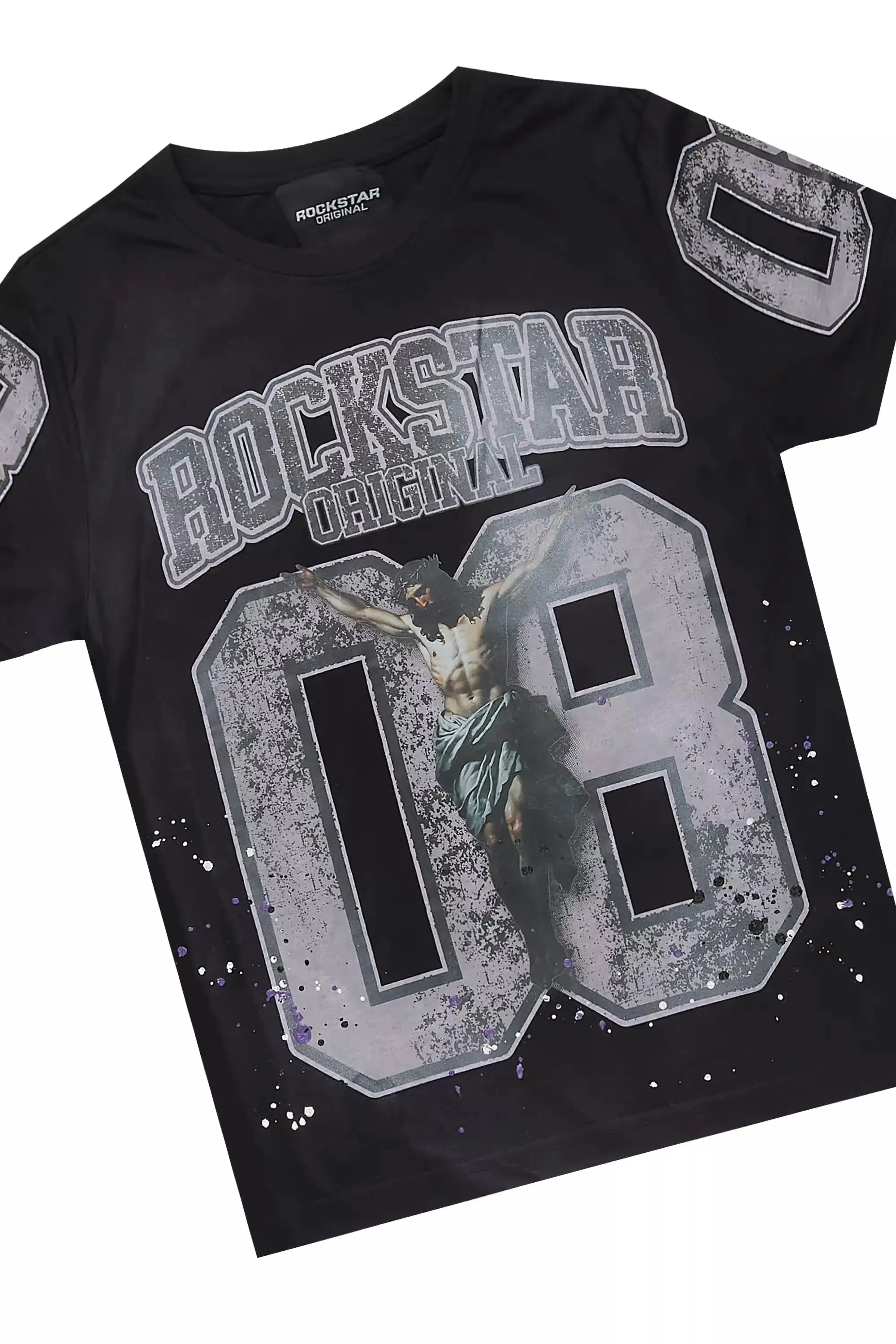 Boys Fields Black/White T-Shirt/Short Set sold by Rockstar Original product image thumbnail 2