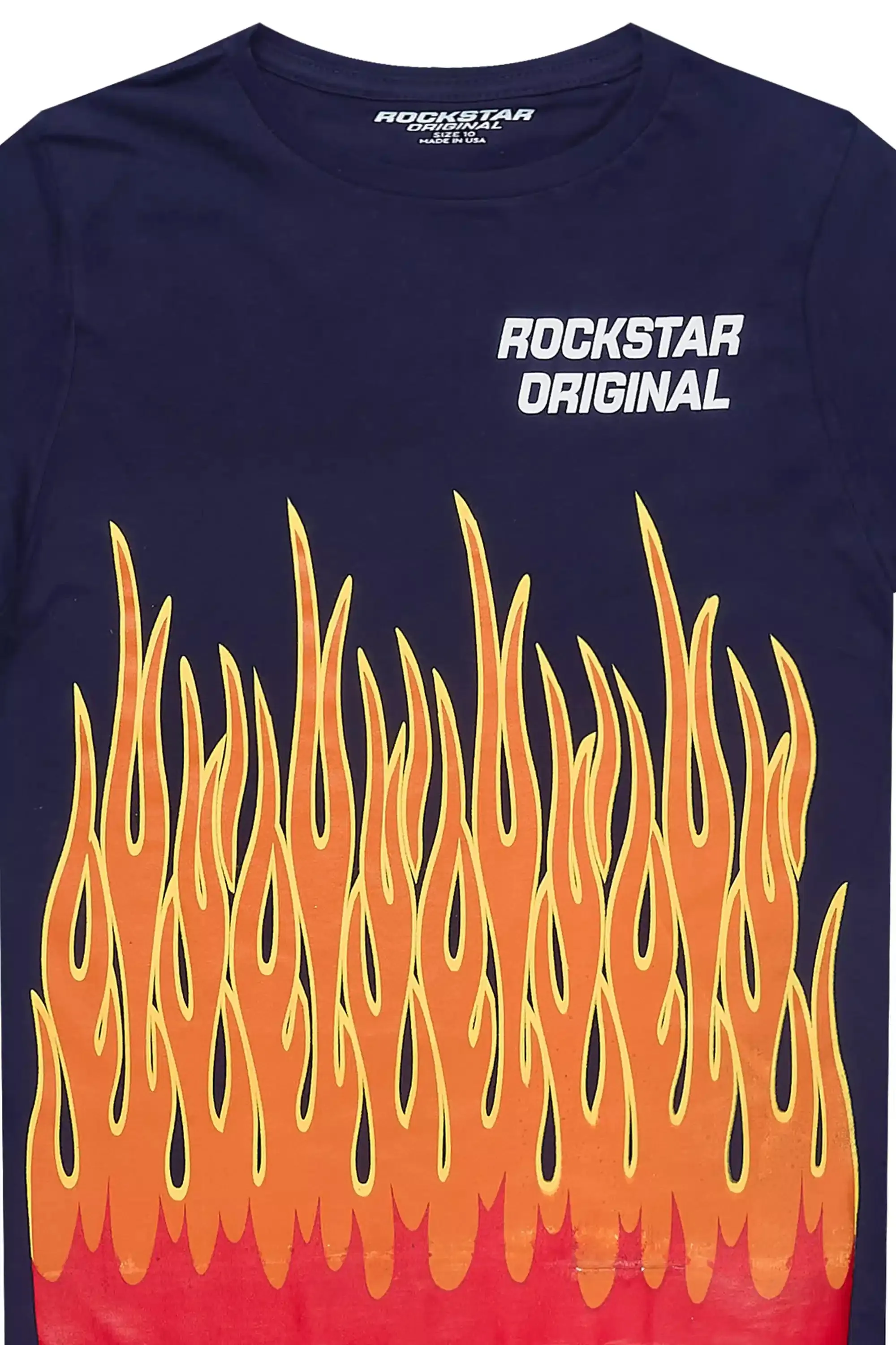 Boys Roeland Navy/Red Graphic T-Shirt sold by Rockstar Original product image thumbnail 2