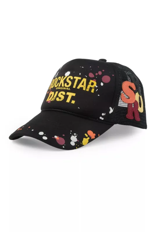 Roselee Black/Yellow Trucker Hat sold by Rockstar Original