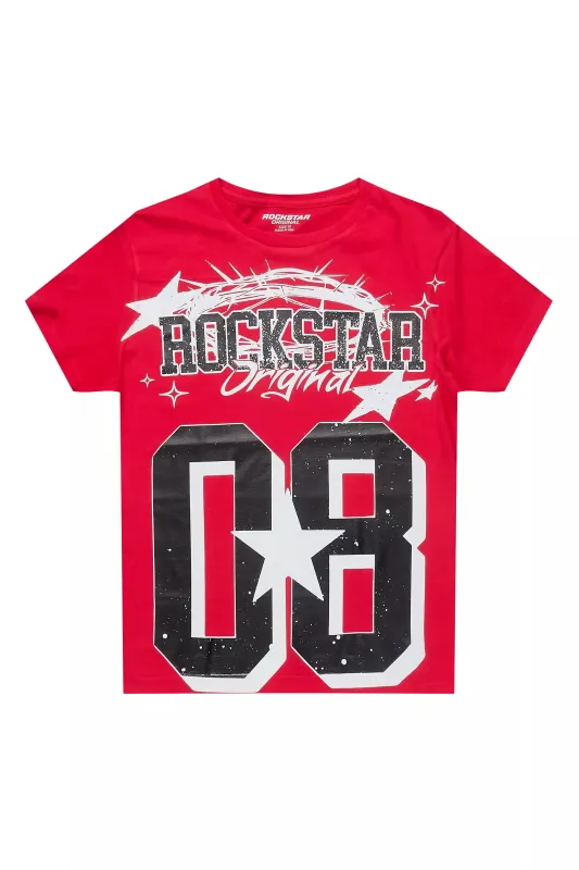 Boys Allstar Red/Black Graphic T-Shirt sold by Rockstar Original